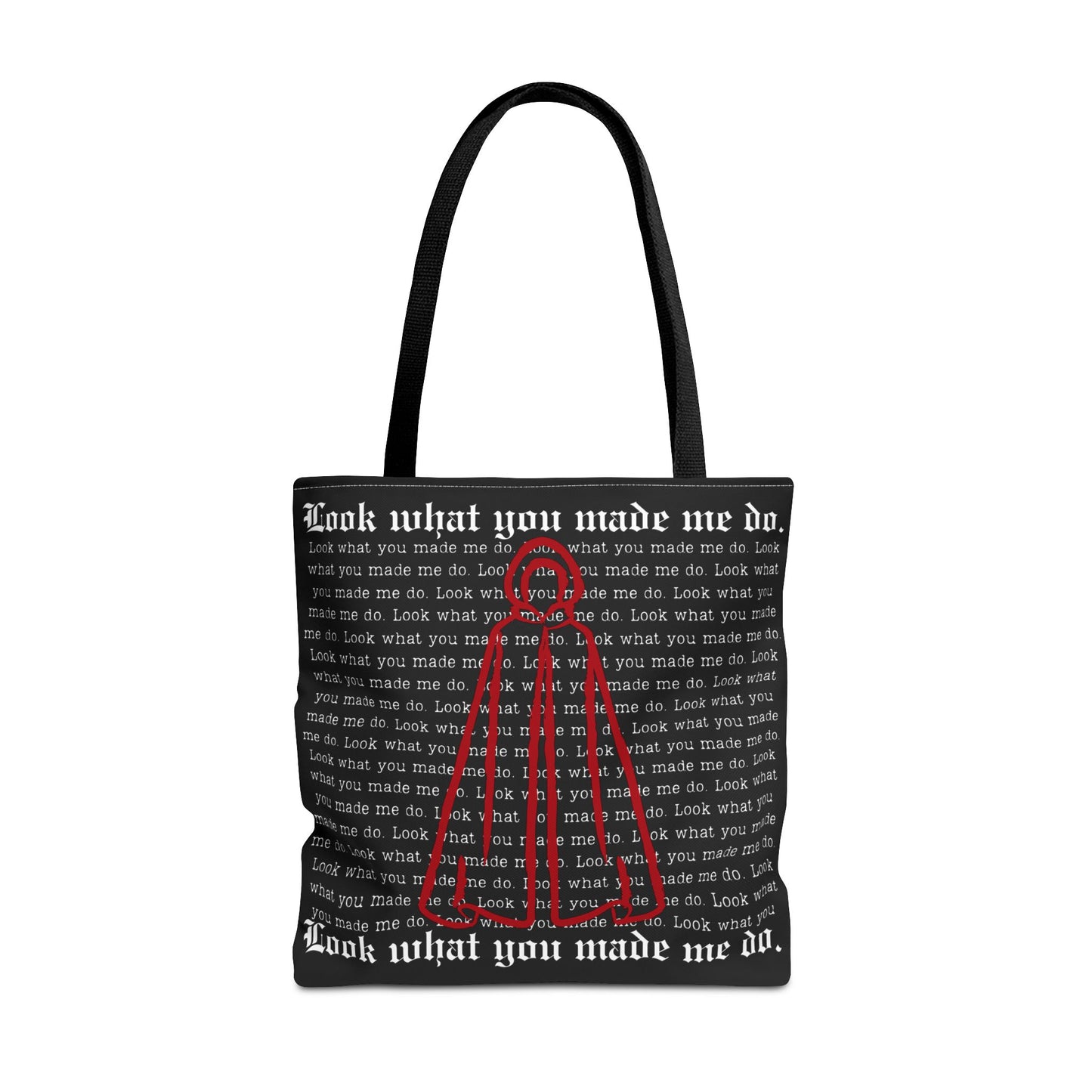 Stylish Tote Bag with 'Look What You Made Me Do' Handmaid's Design | Reusable Shopping Bag, Gift for Music Lovers, Casual Bag, Trendy Accessory
