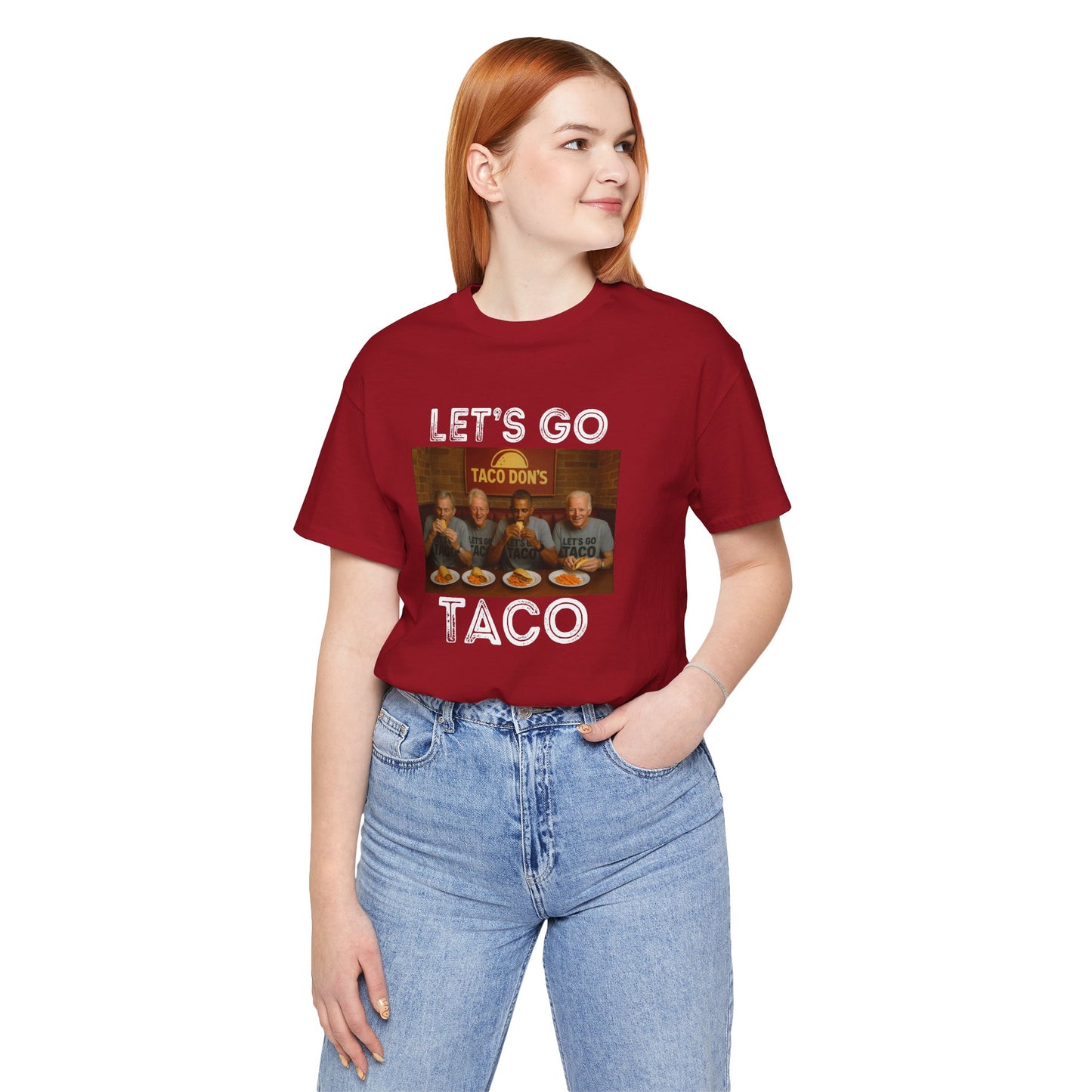Let's Go Taco - Unisex Tee | Fun ANTI Trump Shirt, political, democrat, Casual Wear, Party Outfit, Unique Statement Top