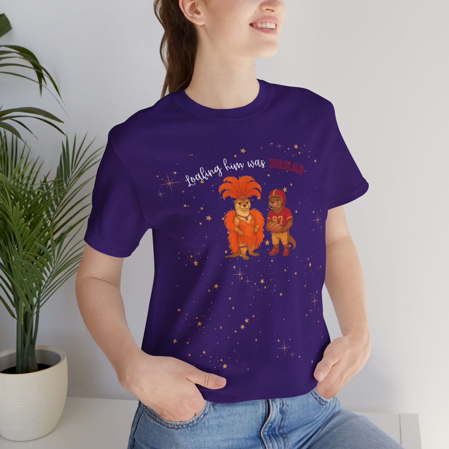 Loafing him was Bread Otters Tee, Quirky T-Shirt, Perfect for Music Lovers, Animal Lovers Gift, Casual Wear, Summer Fun
