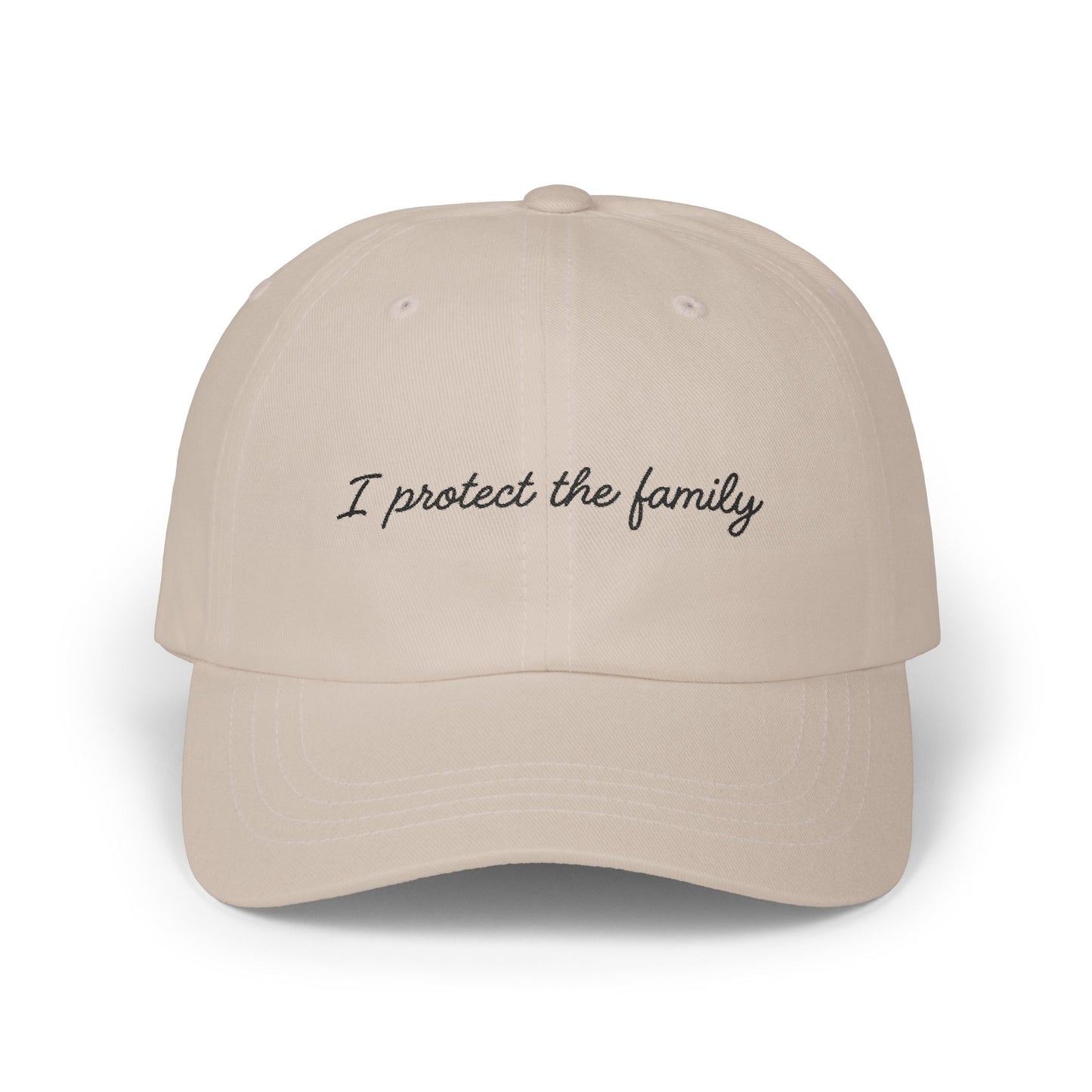 Embroidered I Protect the Family "Dad Hat", Baseball Hat