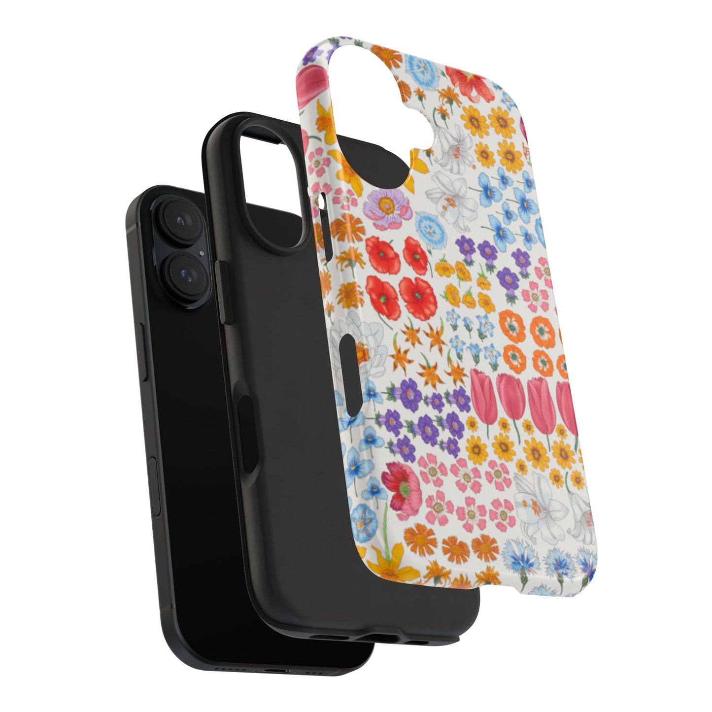 Vibrant Floral Tough Phone Case "Flora"- Durable Protection for Your Device