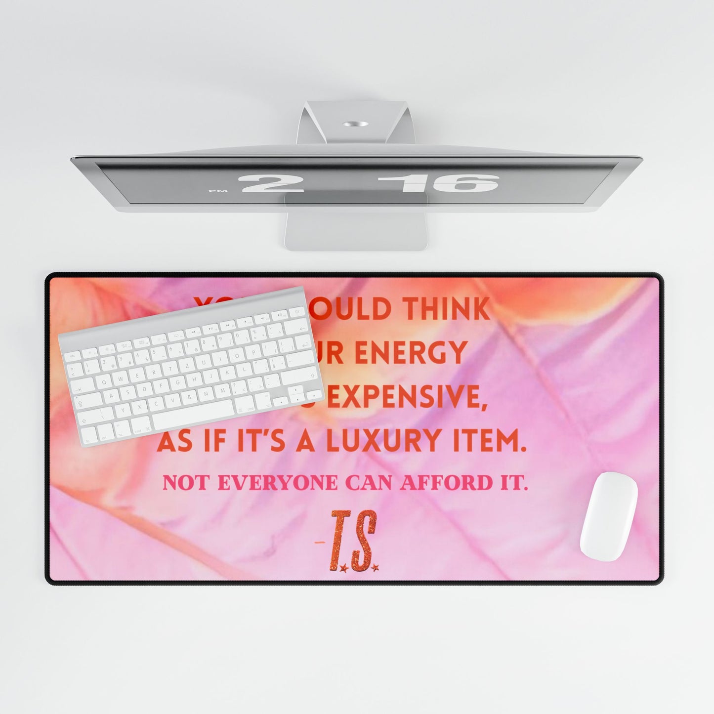 Luxury Energy Desk Mats for Home Office, Desk Accessories, Motivational Gifts, Creative Workspace, Unique Desk Decor