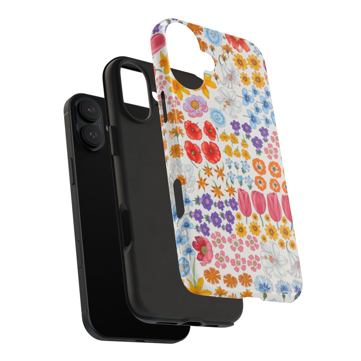 Vibrant Floral Tough Phone Case "Flora"- Durable Protection for Your Device