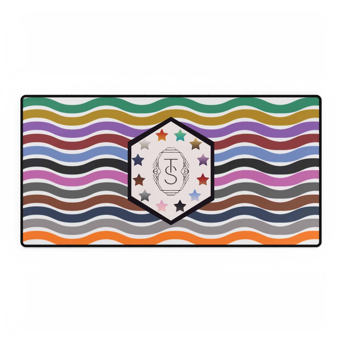 Taypendence Day Wave Desk Mat - Stylish & Functional Office Accessory
