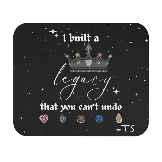 I built a Legacy Mouse Pad - Inspirational Desk Accessory, Gift for Writers, Students, Home Office Decor, Modern Computer Mat