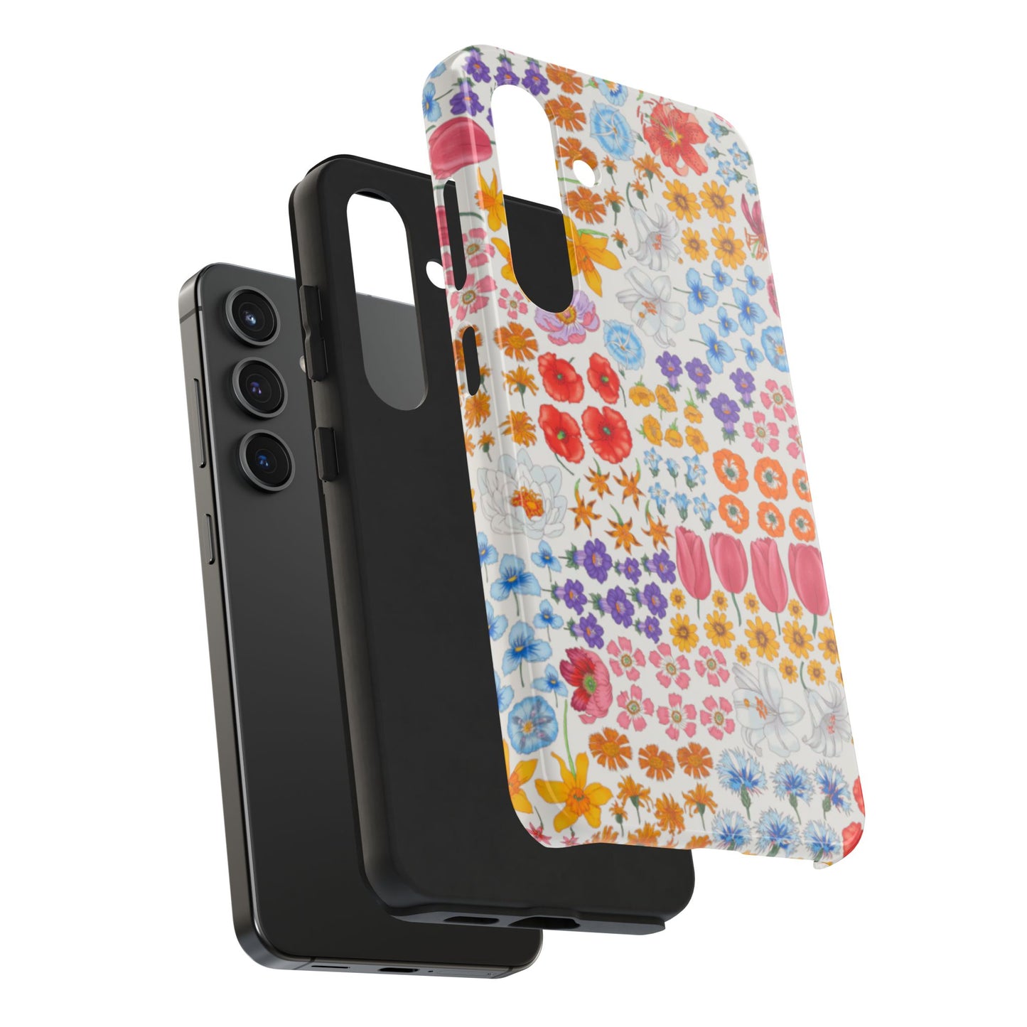 Vibrant Floral Tough Phone Case "Flora"- Durable Protection for Your Device