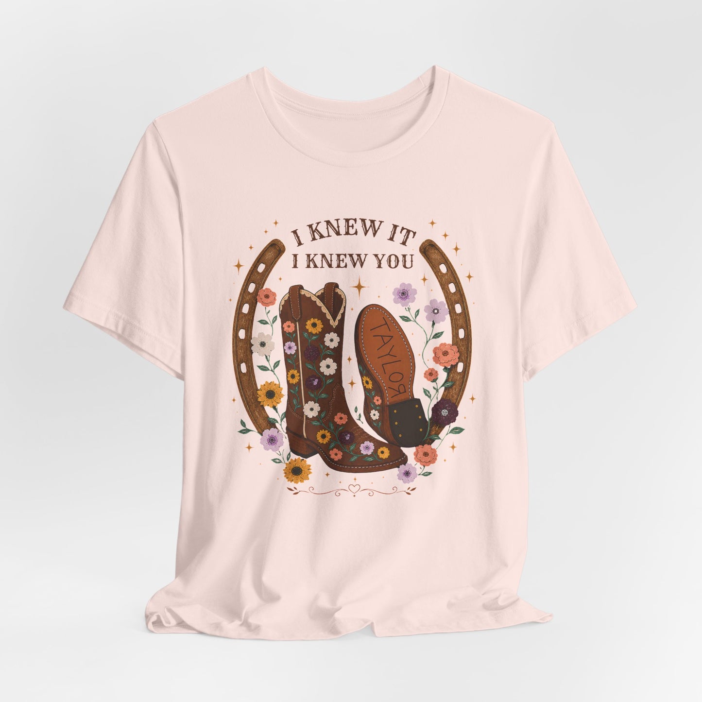 I Knew It I Knew You Cowboy Boots Tee