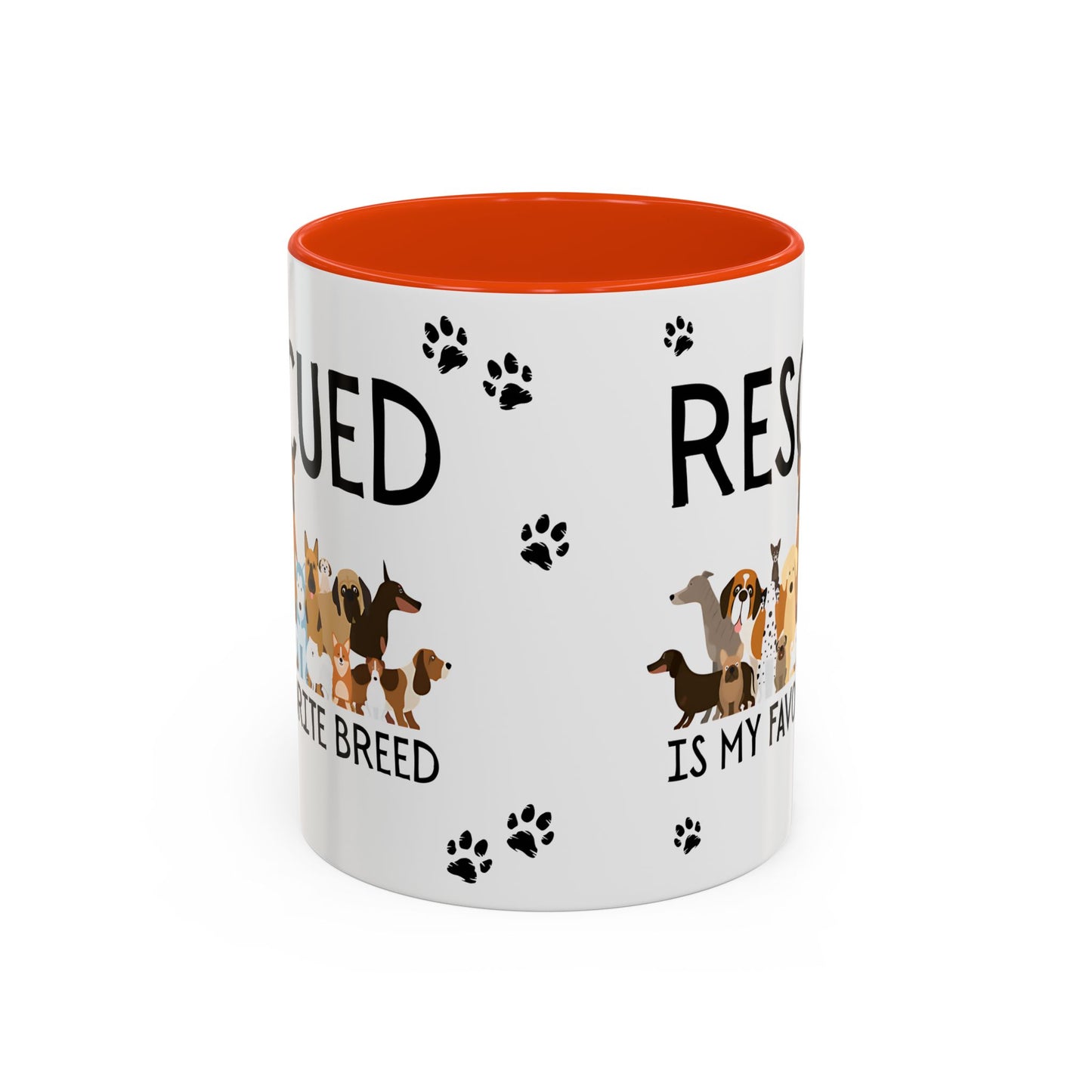 Colorful Dog Rescue Mugs - Perfect for Pet Lovers, Gift for Animal Advocates, 11oz