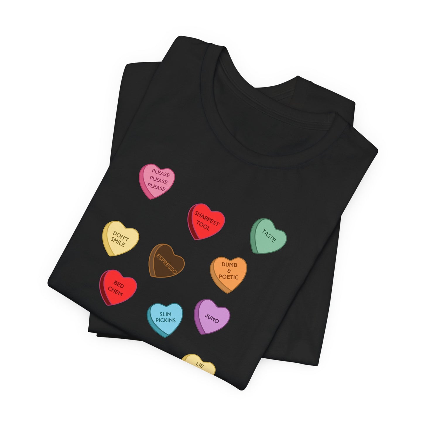 Sabrina SNS Candy Valentine Hearts - Unisex Jersey Short Sleeve Tee