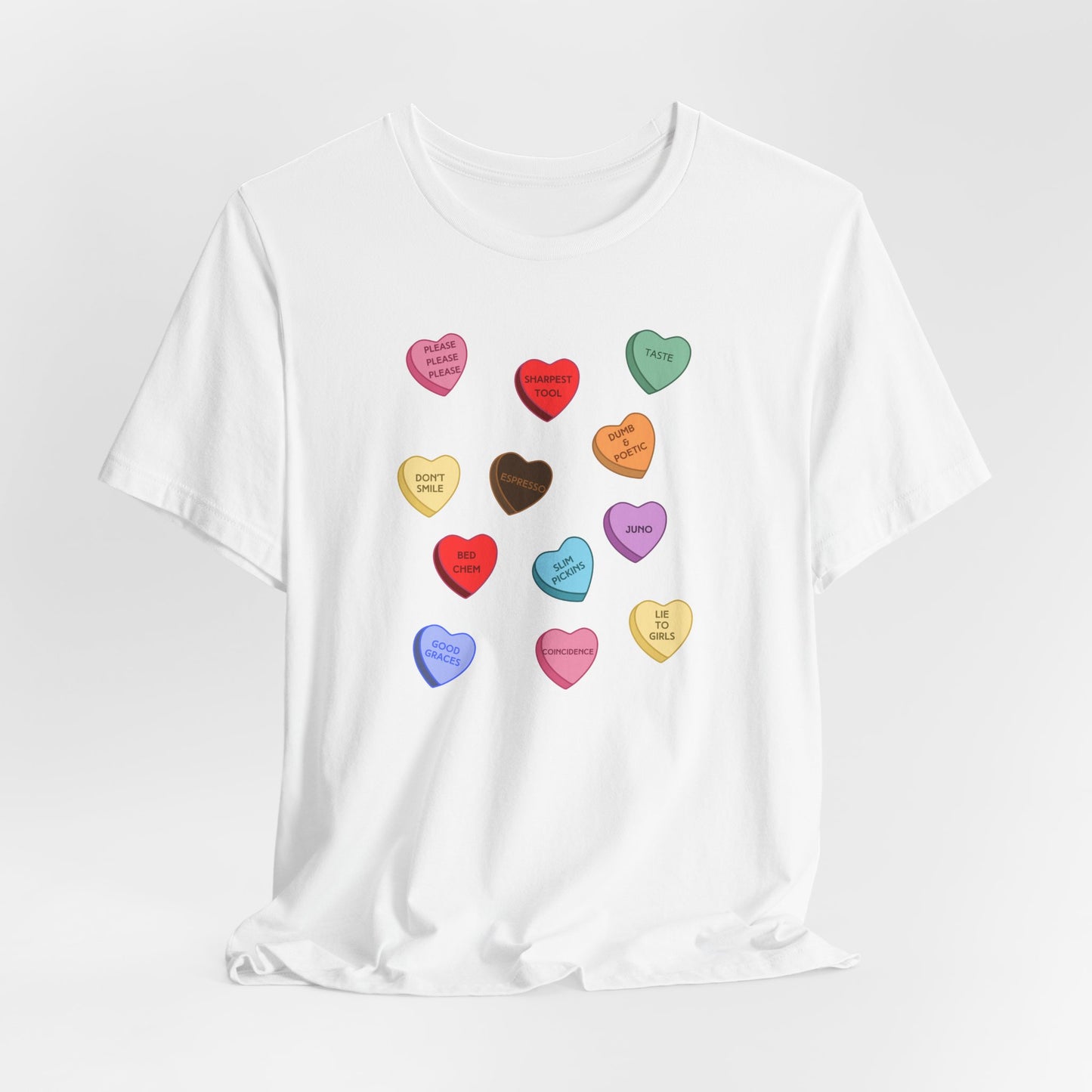 Sabrina SNS Candy Valentine Hearts - Unisex Jersey Short Sleeve Tee