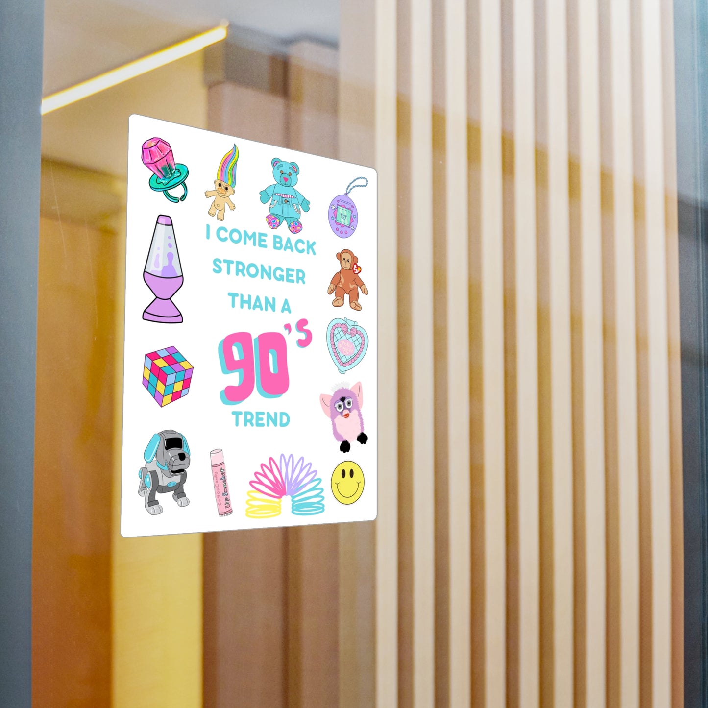 I come back stronger than a 90s trend - Swiftie - Willow - water resistant vinyl sticker