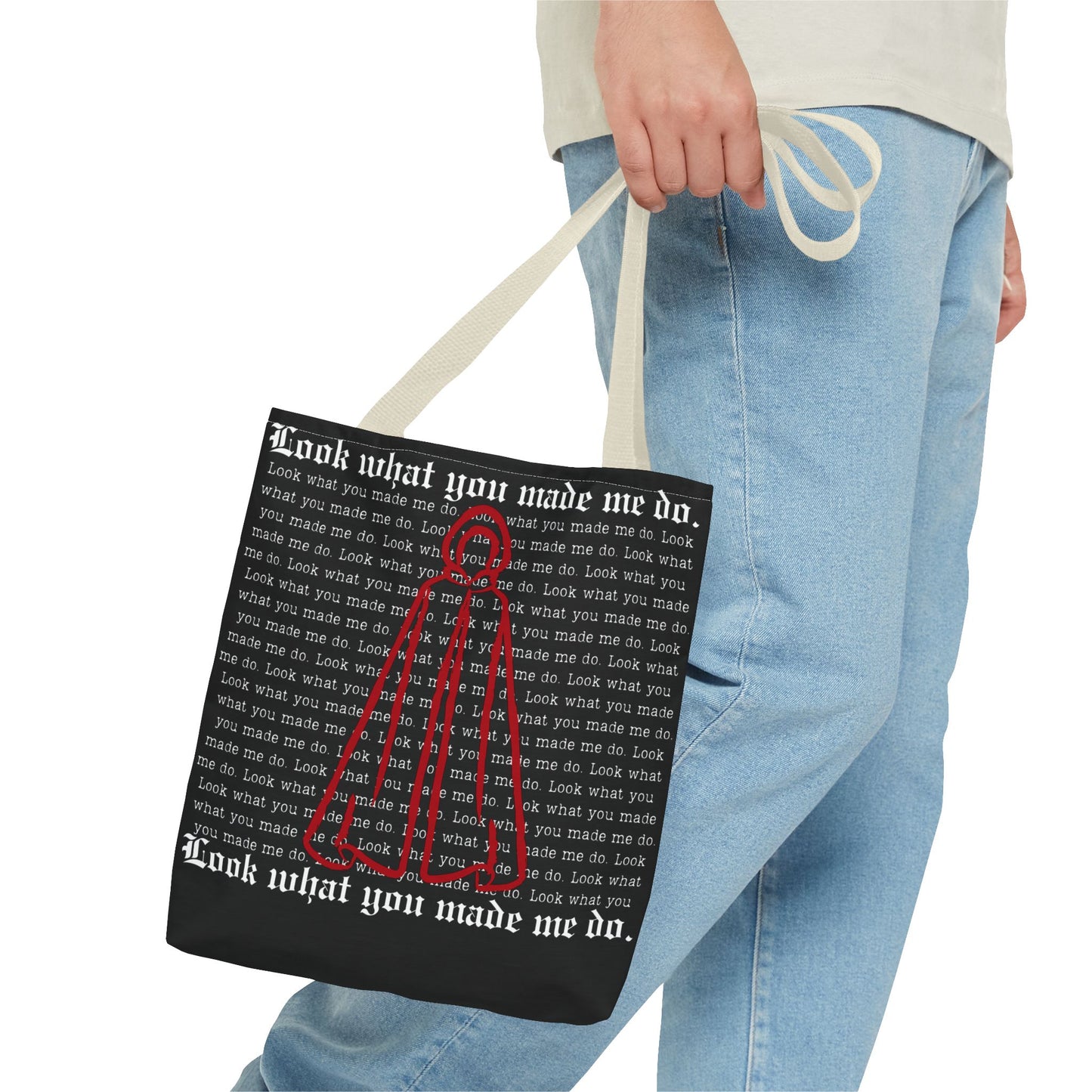 Stylish Tote Bag with 'Look What You Made Me Do' Handmaid's Design | Reusable Shopping Bag, Gift for Music Lovers, Casual Bag, Trendy Accessory
