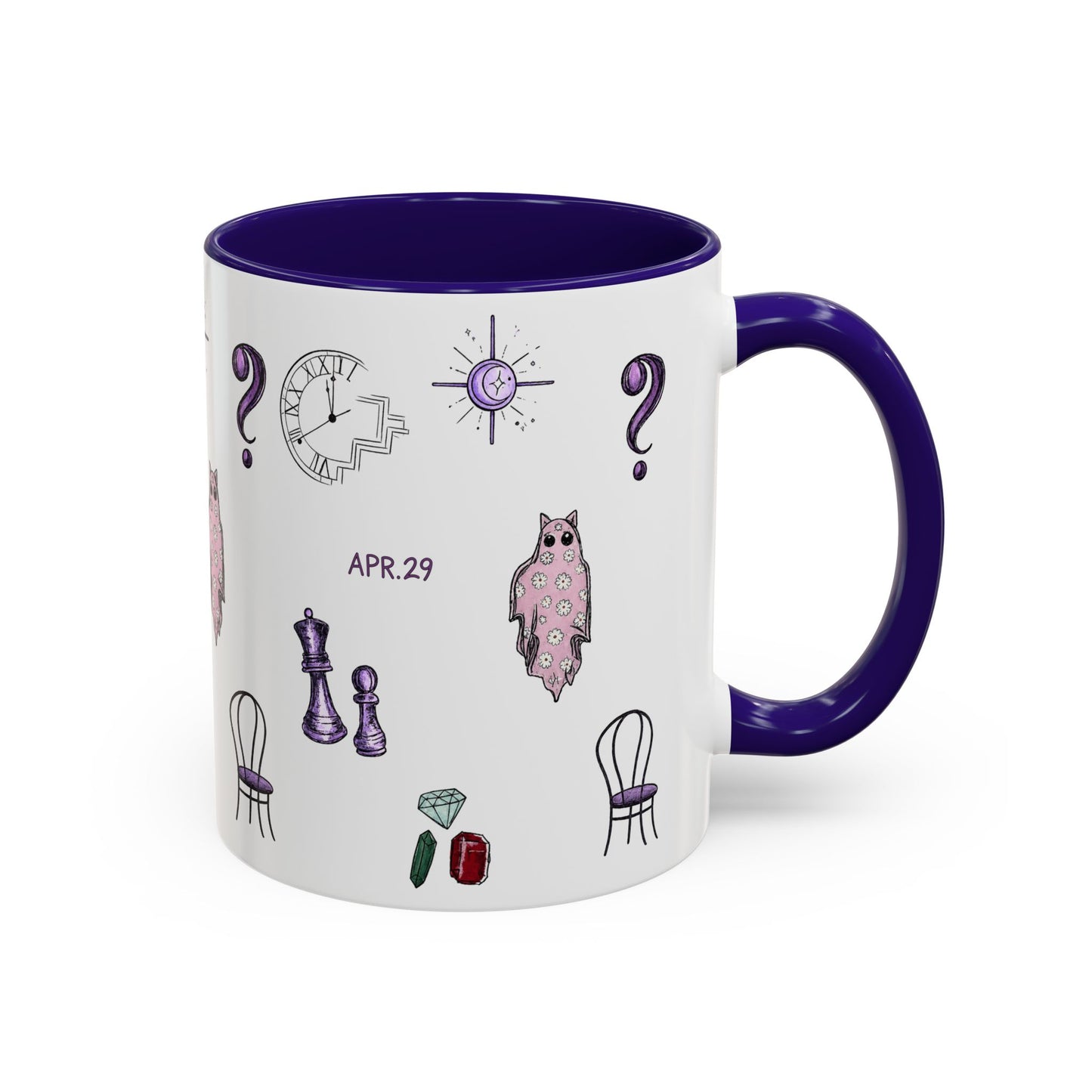 Midnights Icons Coffee Mug — Cute Illustrated Symbol Collage (11oz)