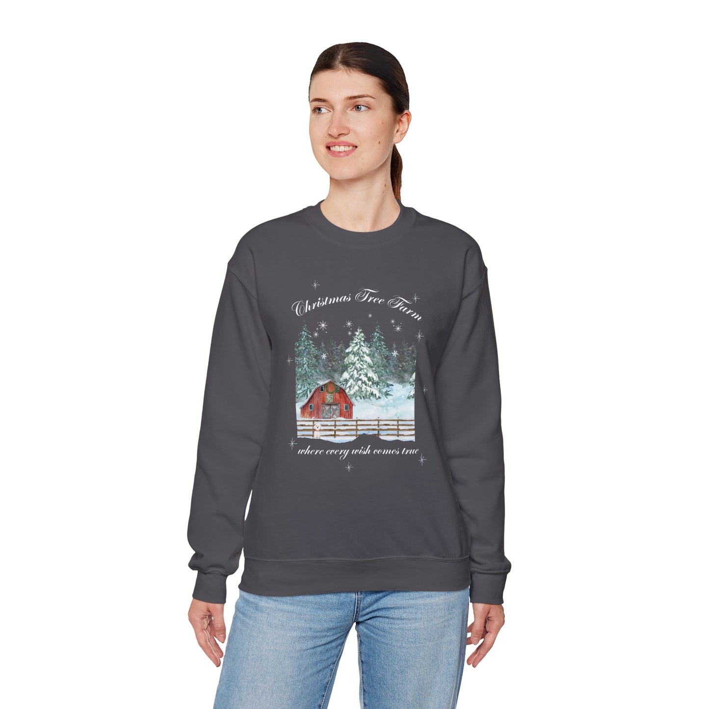 Tree Farm Wishes - Unisex Heavy Blend™ Crewneck Sweatshirt