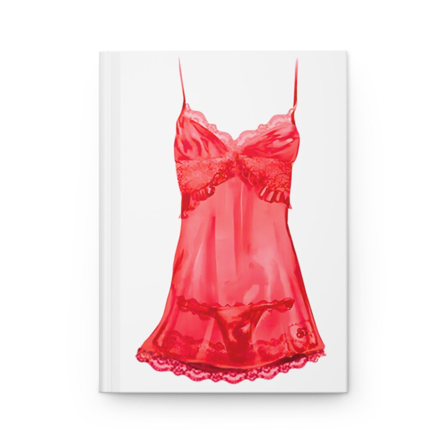 red lingerie - Hardcover Journal Matte