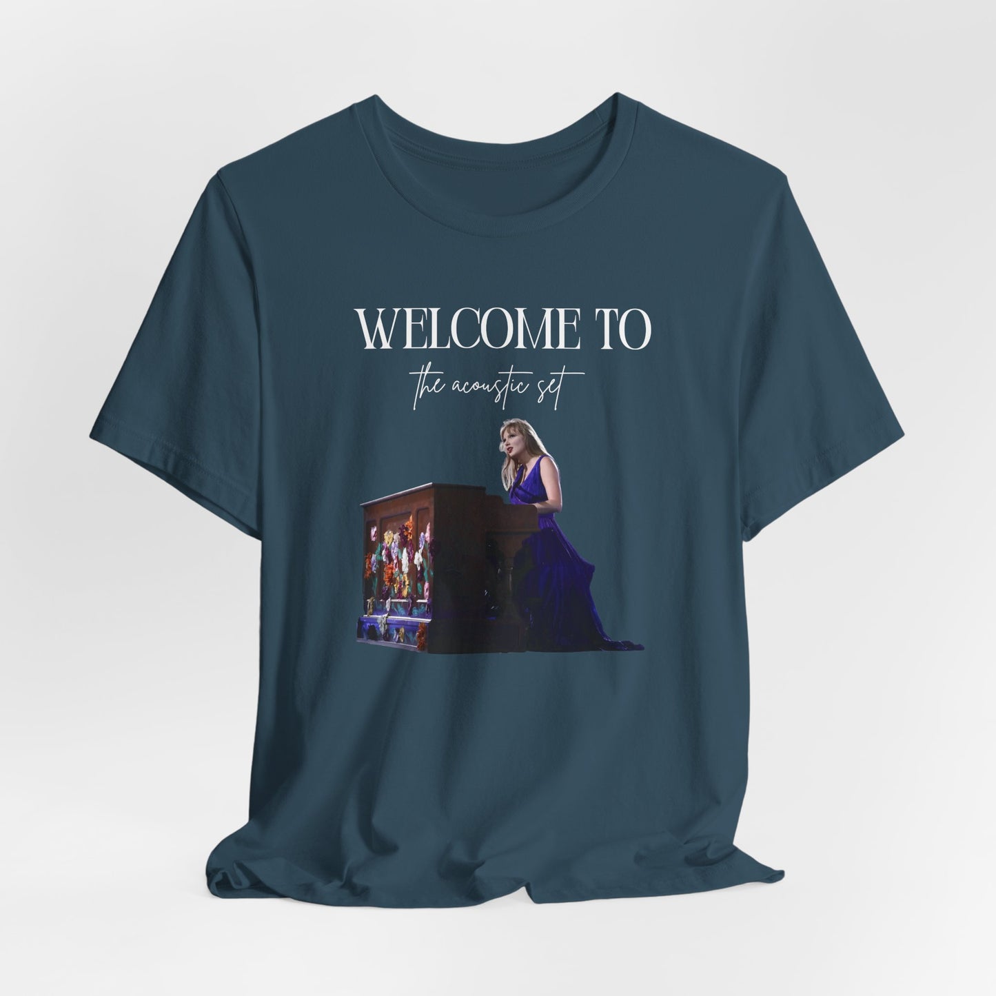 welcome to the acoustic set Unisex Jersey Short Sleeve Tee