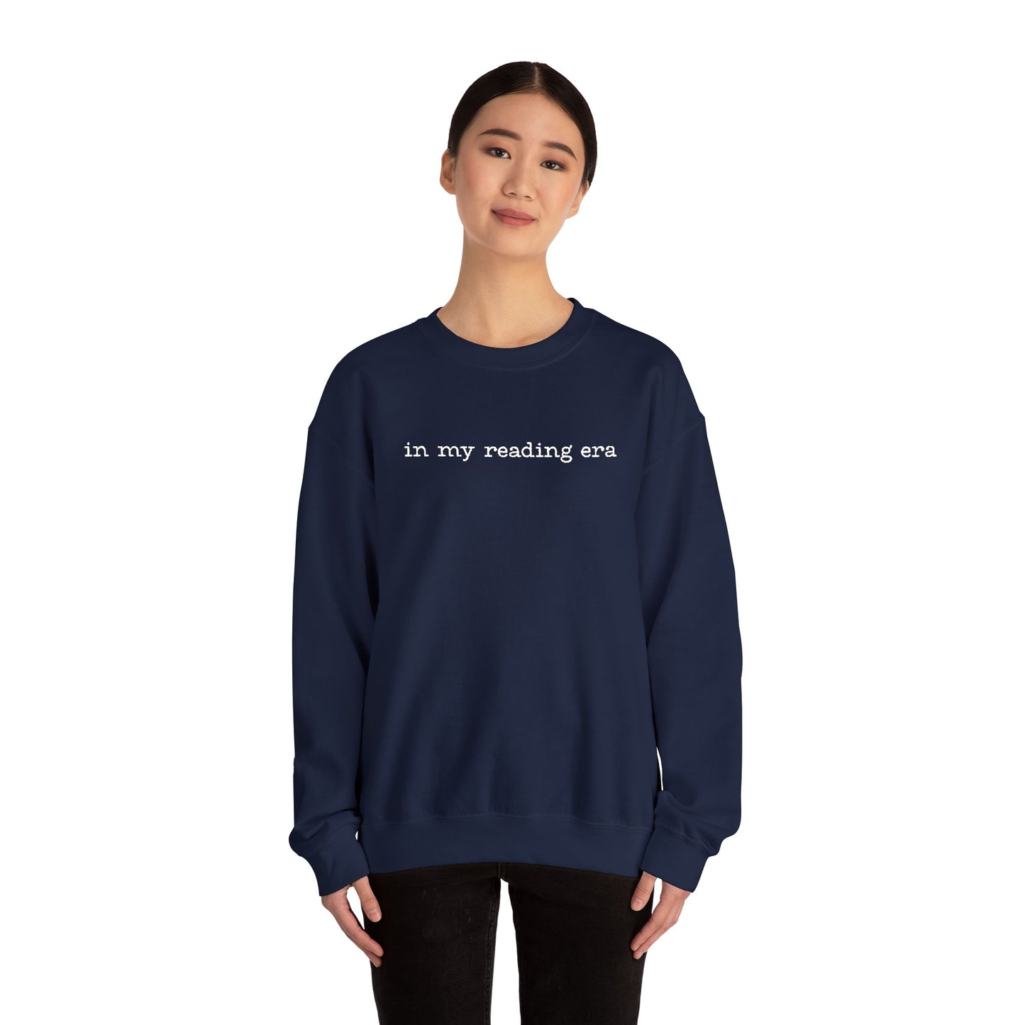 'In My Reading Area' Crewneck Sweatshirt – Cozy Literary Sweatshirt for Book Lovers
