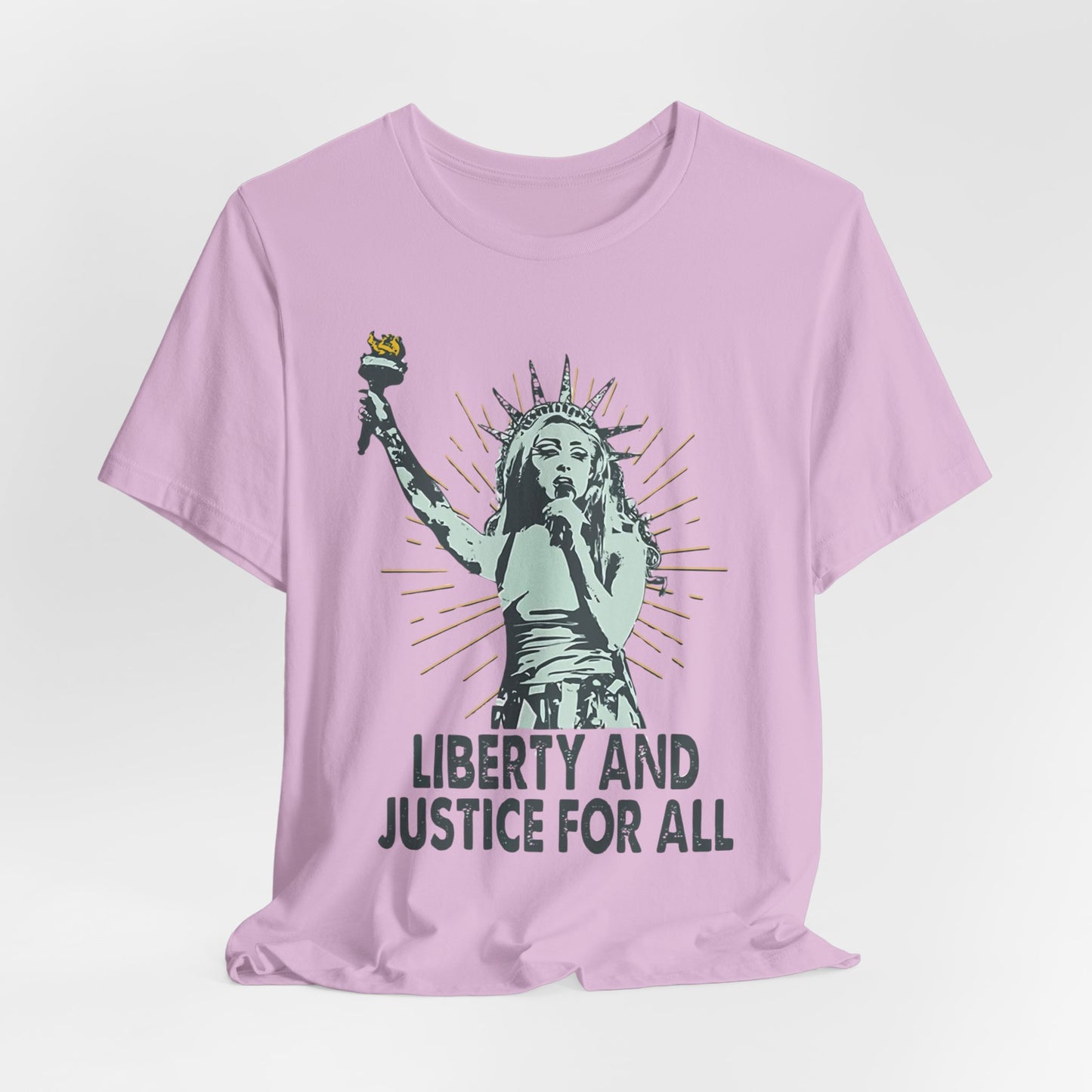 Liberty and Justice Short Sleeve Chappell Tee | Patriotic Unisex Shirt | Freedom Wear, Gift for Activists, Independence Day, Casual Style, [...]