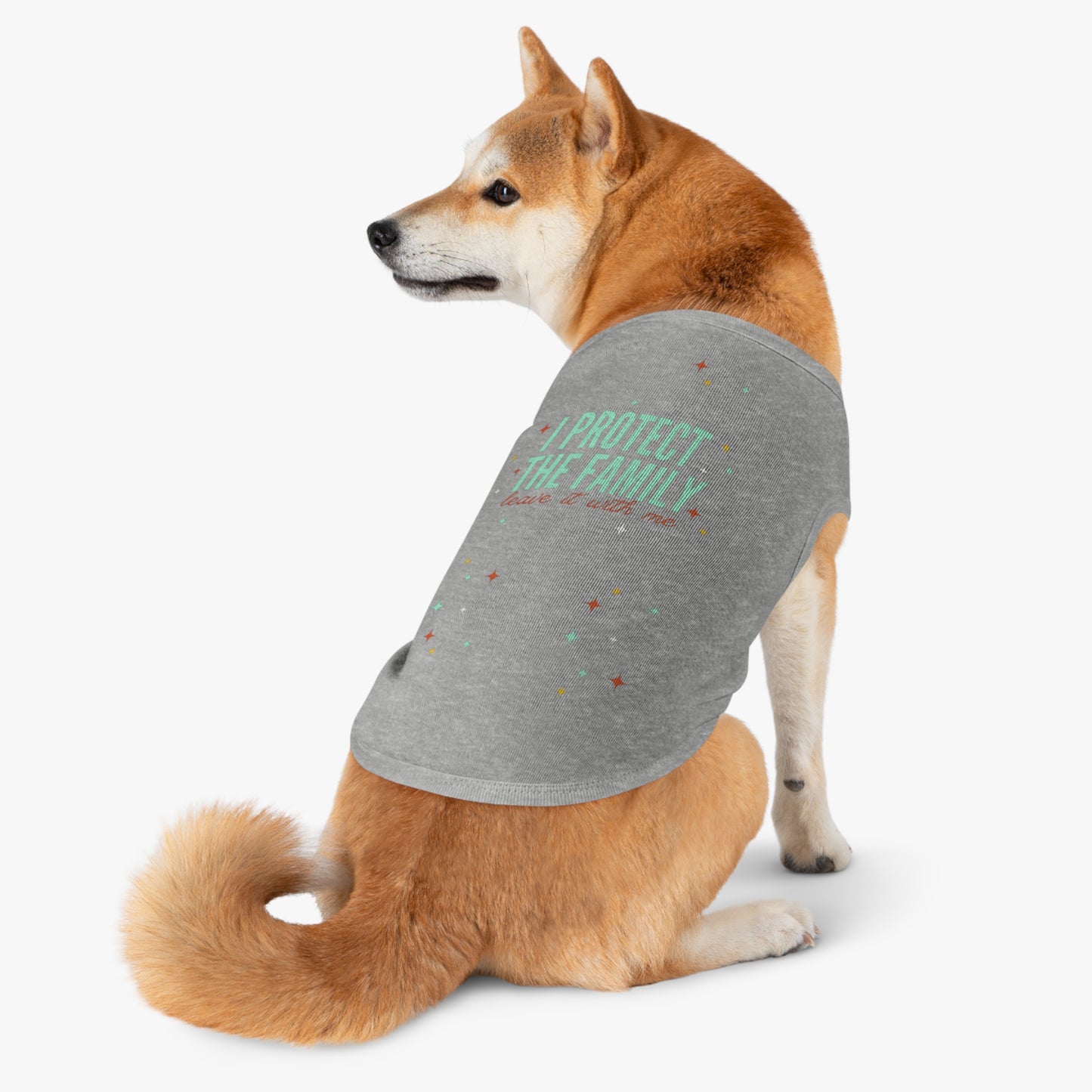I Protect the Family -  Pet Tank Top - I Protect The Family, Cute Dog Shirt, Pet Apparel for Dog Lovers, Trendy Dog Outfit, Pet Gift for Birthdays