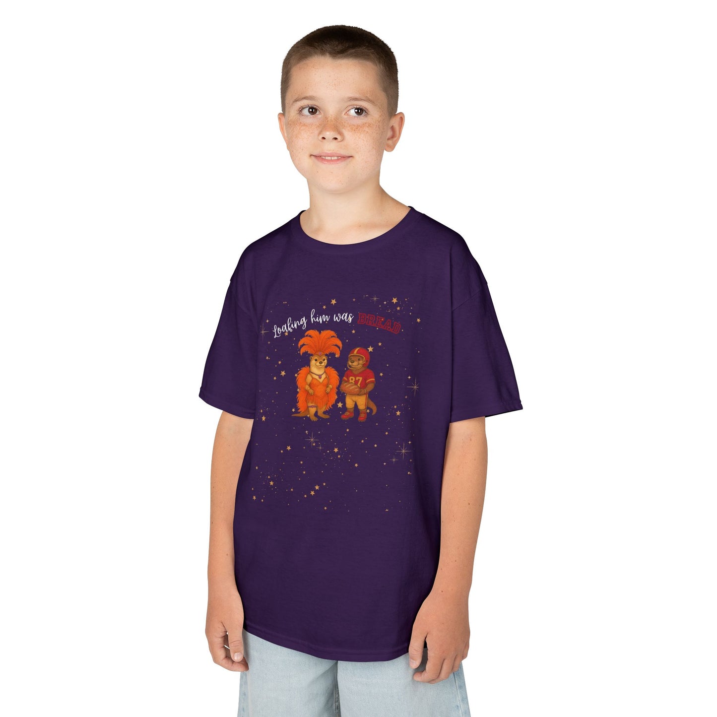 KIDS Tee Loafing him was Bread Otters - Fun and Playful Cotton Shirt for Boys and Girls, Kids Parties, Everyday Wear, Family Outings, [...]