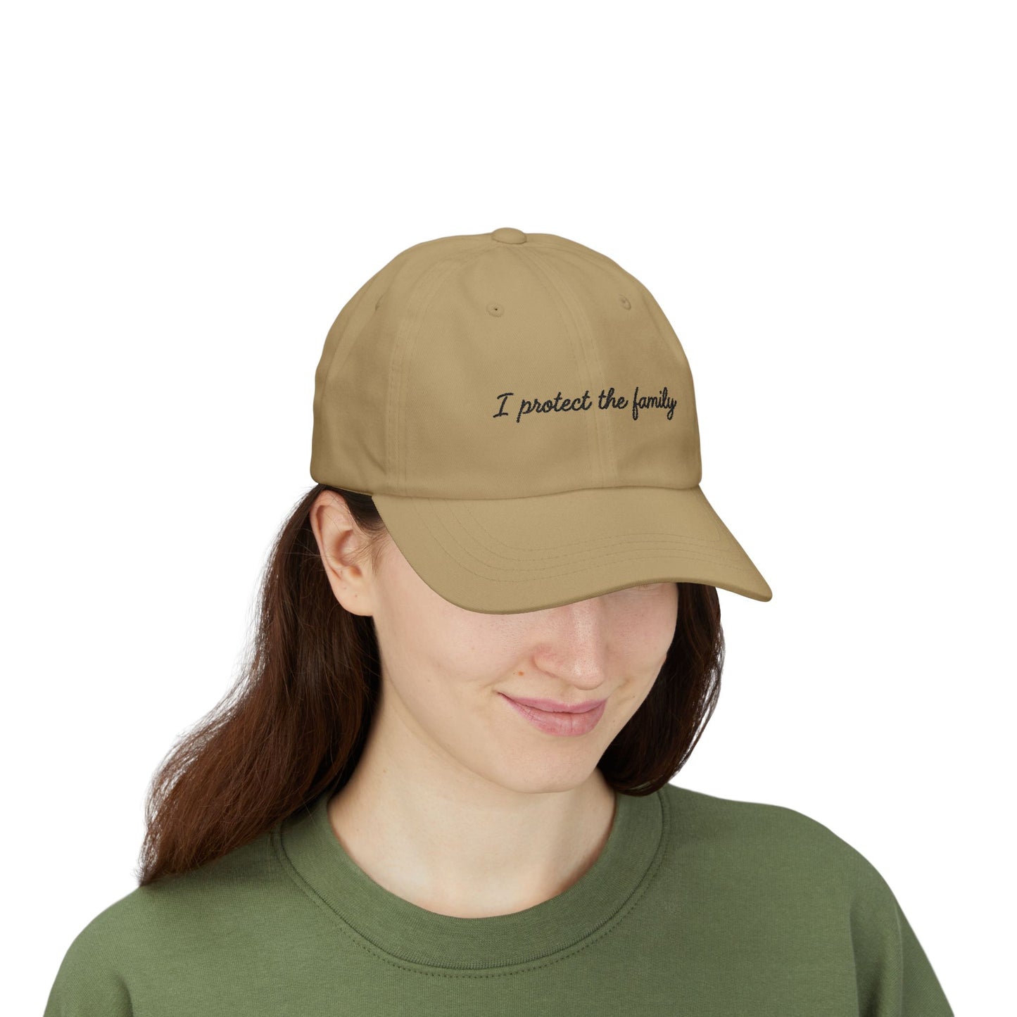 Embroidered I Protect the Family "Dad Hat", Baseball Hat