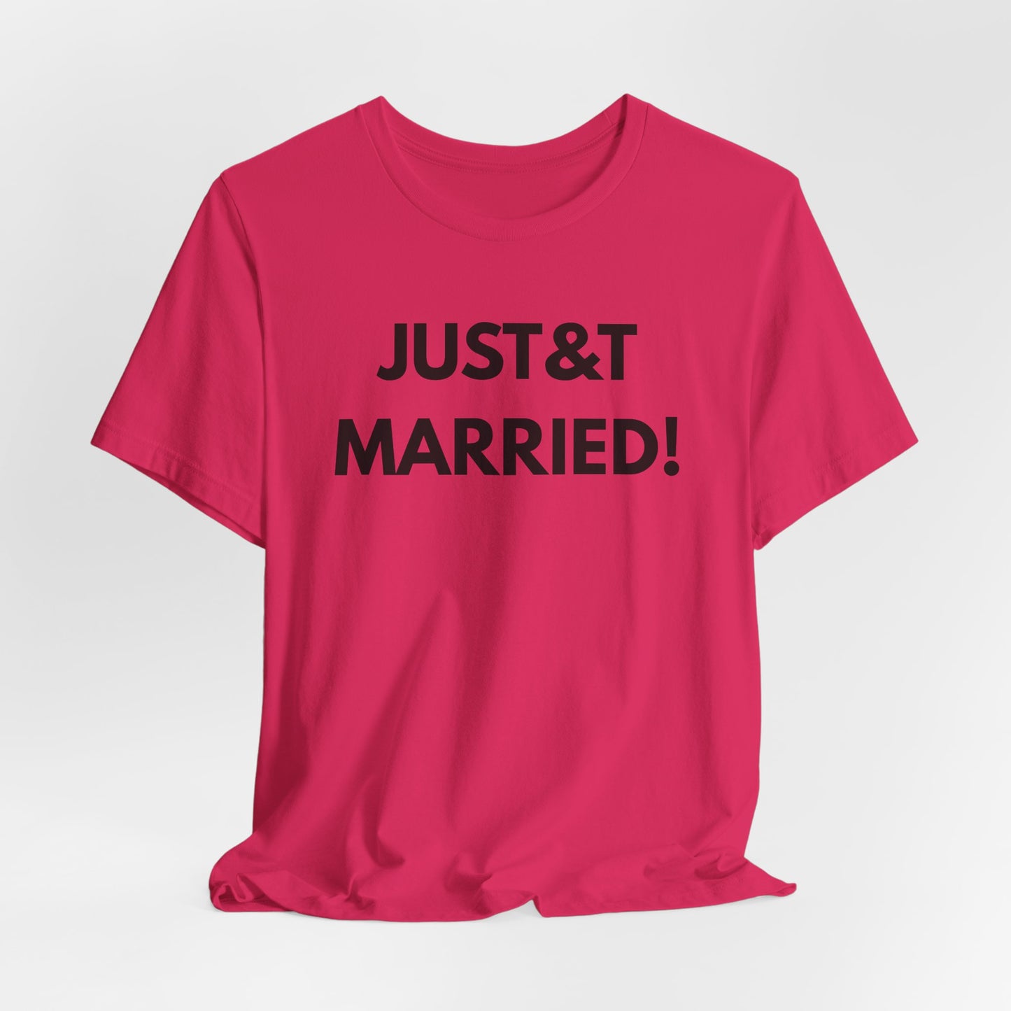 Just Married- Unisex Jersey Short Sleeve Tee