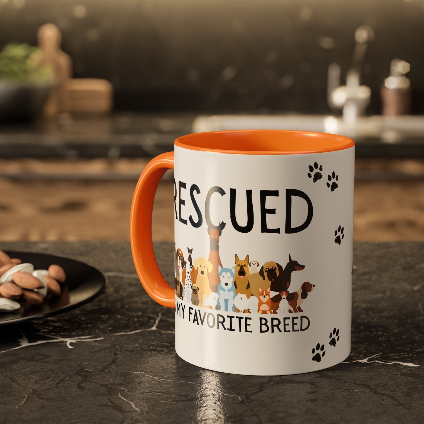 Colorful Dog Rescue Mugs - Perfect for Pet Lovers, Gift for Animal Advocates, 11oz