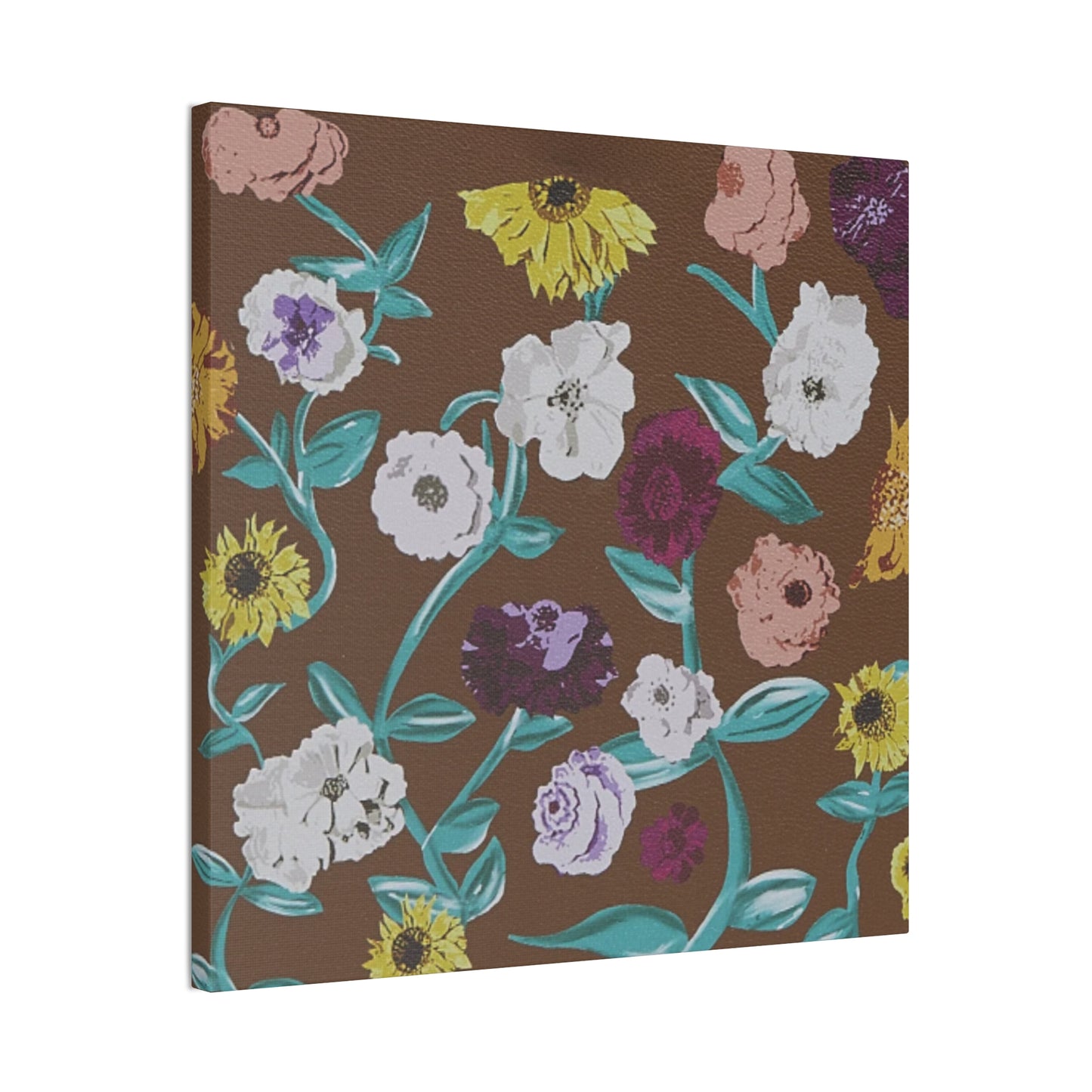 Surprise Song Piano Flowers - Vinyl Case Inspired - Canvas Wall Art