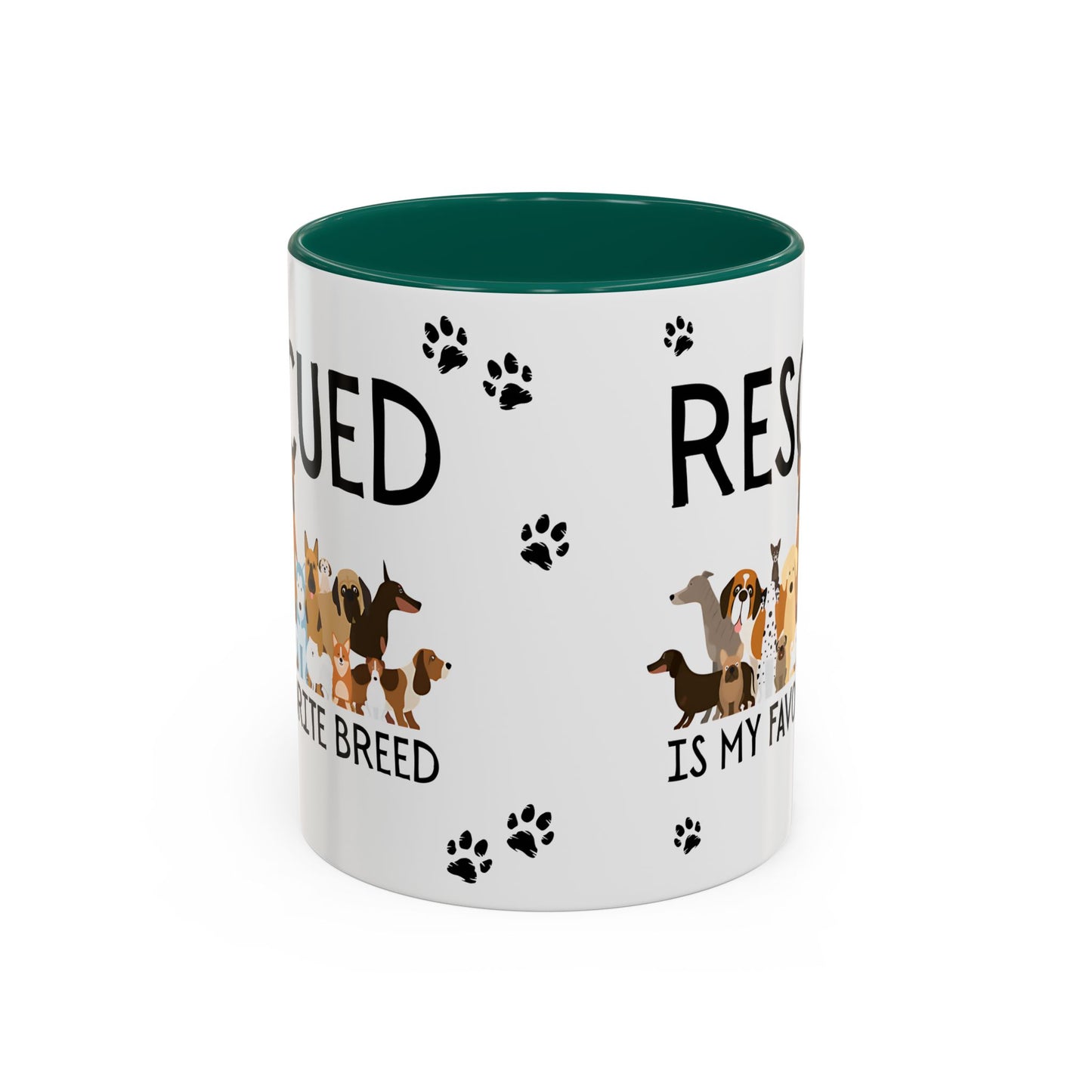 Colorful Dog Rescue Mugs - Perfect for Pet Lovers, Gift for Animal Advocates, 11oz