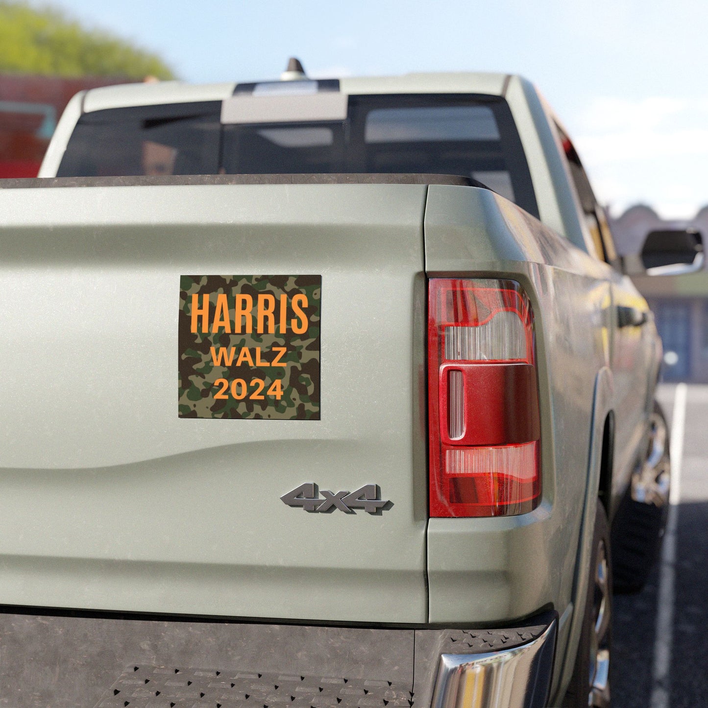 Harris Walz Camo Car Magnet