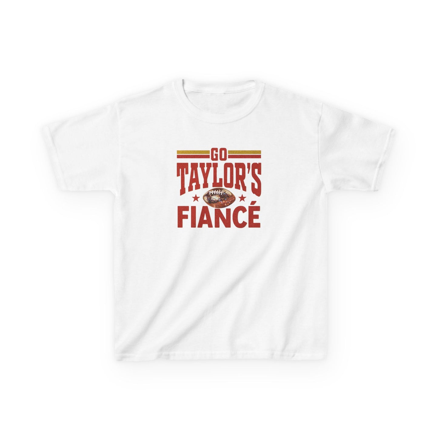 Kids Football Fiance' Themed Tee, Sports Apparel, Family Game Day Shirt, Cute Gift for Kids, Tailgate Outfit, Youth Cotton T-Shirt, Birthday Gift
