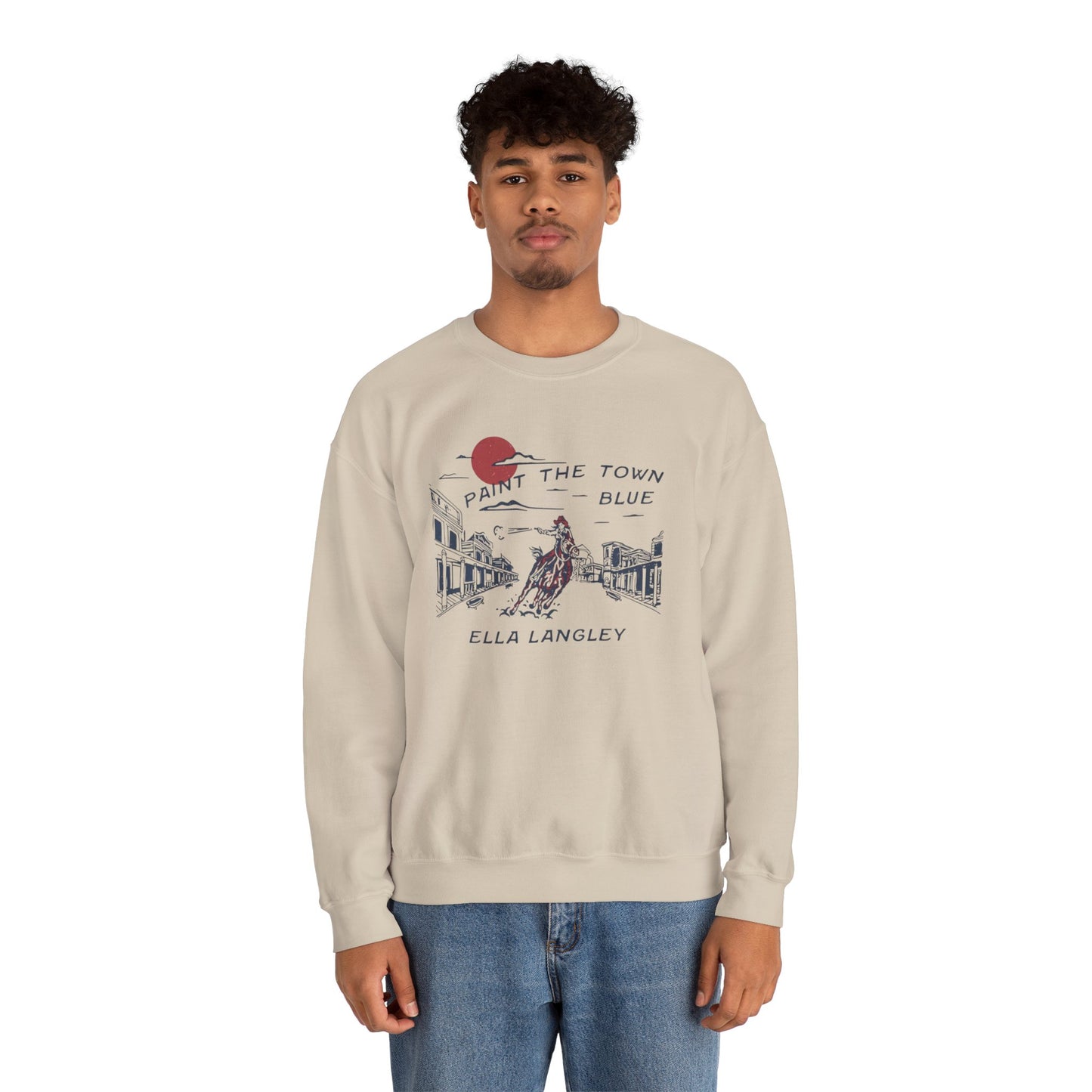 Paint the Town Blue - Unisex Heavy Blend™ Crewneck Sweatshirt