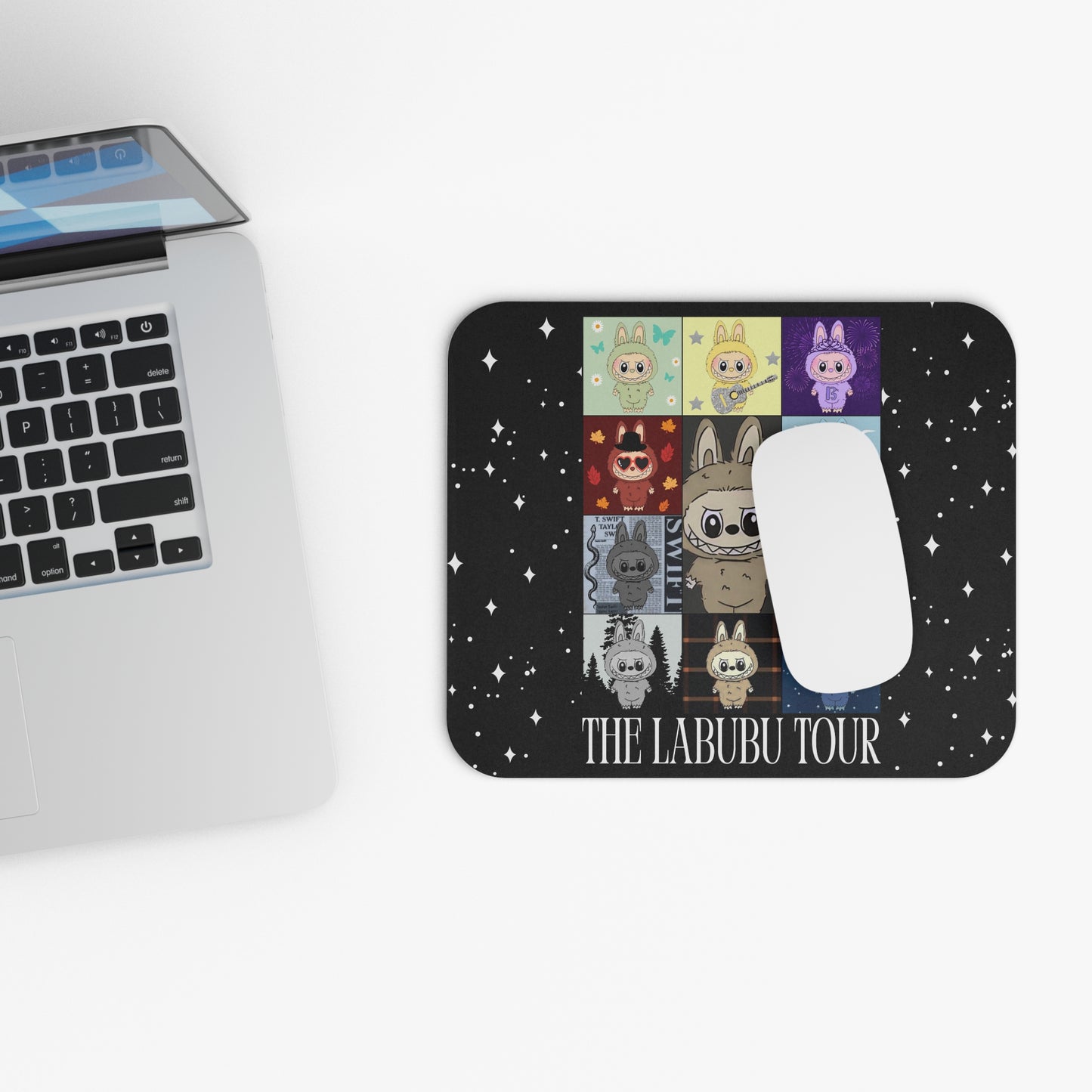 Cute Character Tour Mouse Pad | Swiftie Desk Accessory, Gaming Mouse Pad, Office Gift, Animal Lovers, Fun Workspace Decor