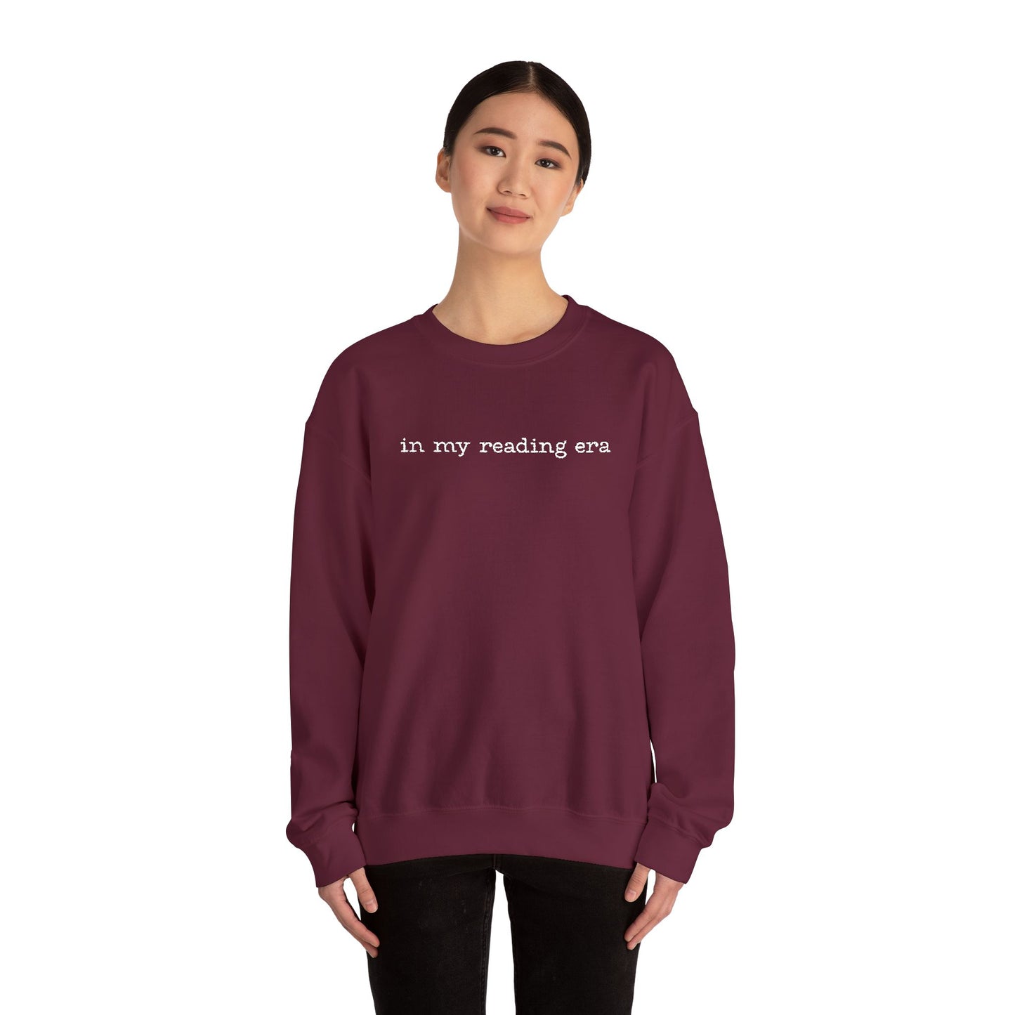 'In My Reading Area' Crewneck Sweatshirt – Cozy Literary Sweatshirt for Book Lovers