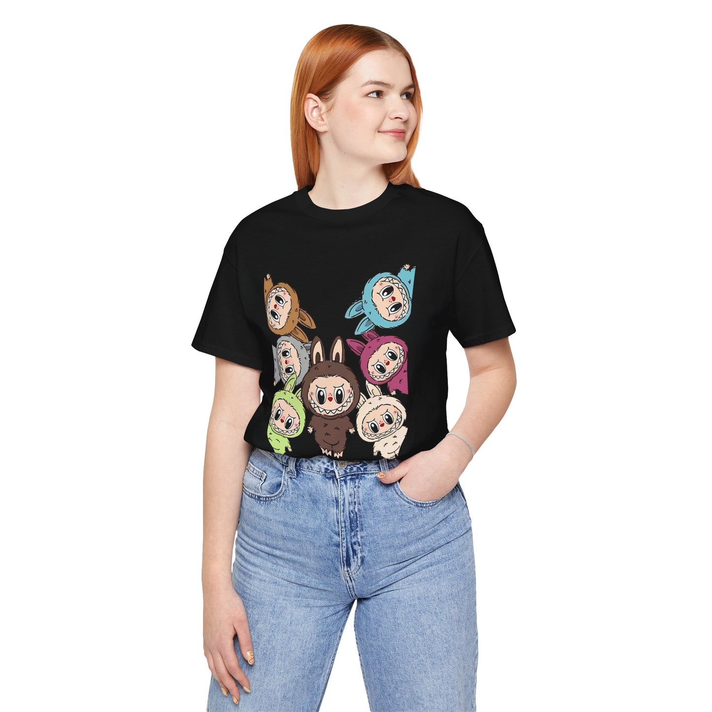 Cute Character Tee, Unisex Graphic T-Shirt, Fun Casual Wear, Trendy Tee, Playful Everyday Outfit