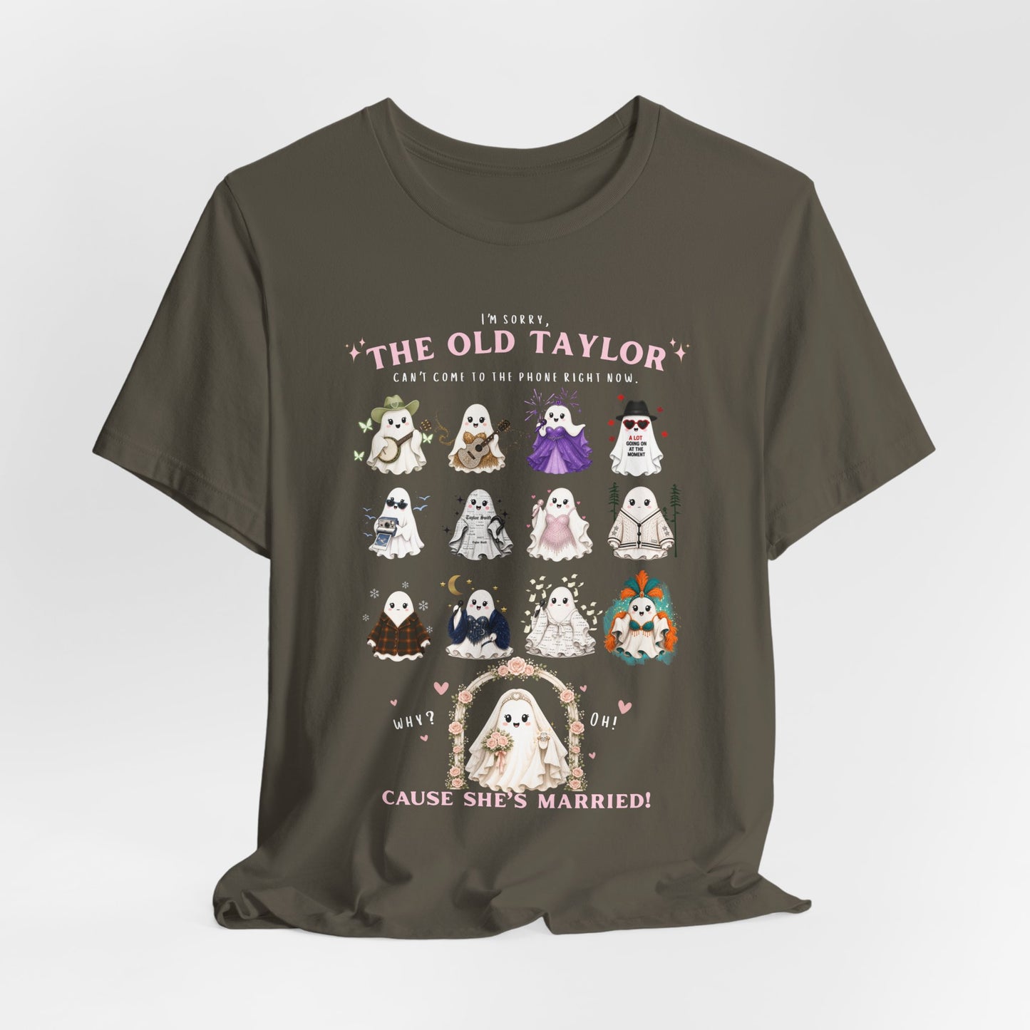 Swiftie Ghosties T‑Shirt — “The Old Taylor” Cute Wedding Ghost