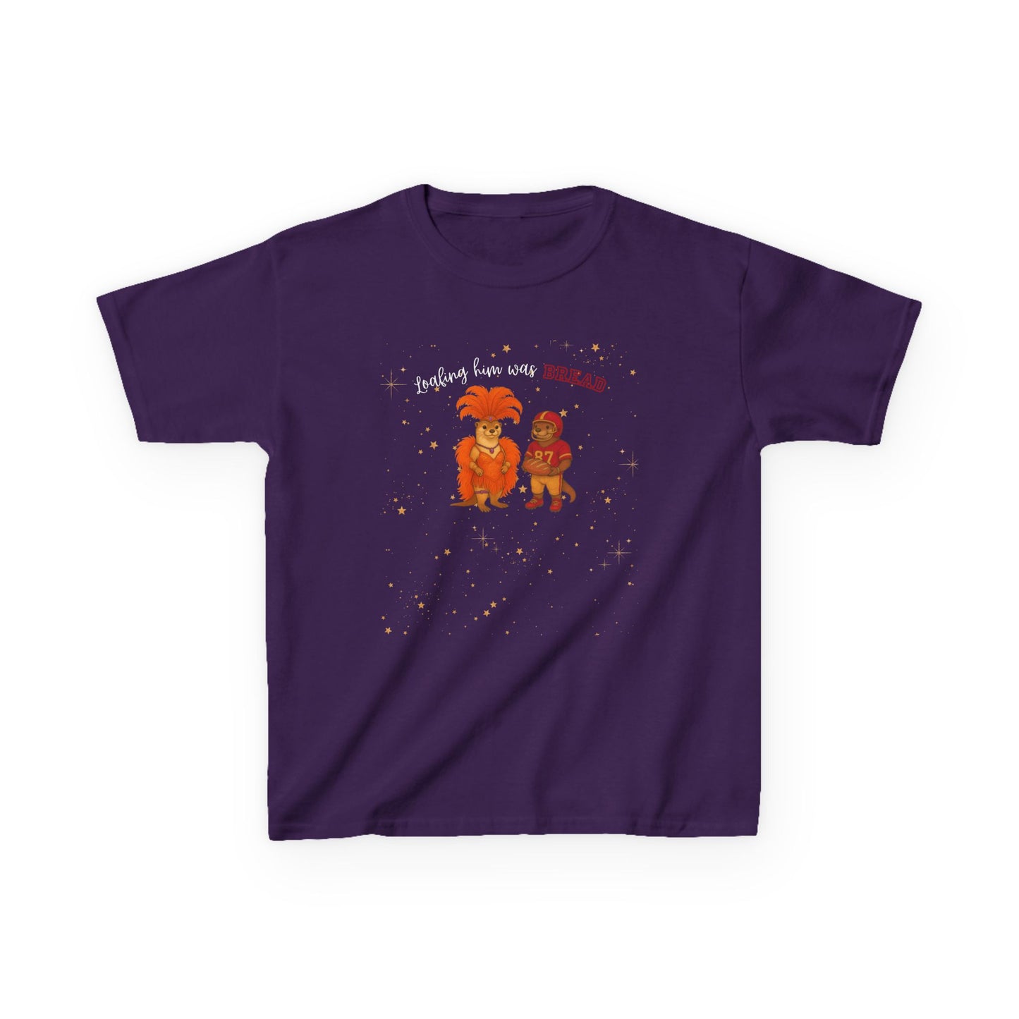 KIDS Tee Loafing him was Bread Otters - Fun and Playful Cotton Shirt for Boys and Girls, Kids Parties, Everyday Wear, Family Outings, [...]