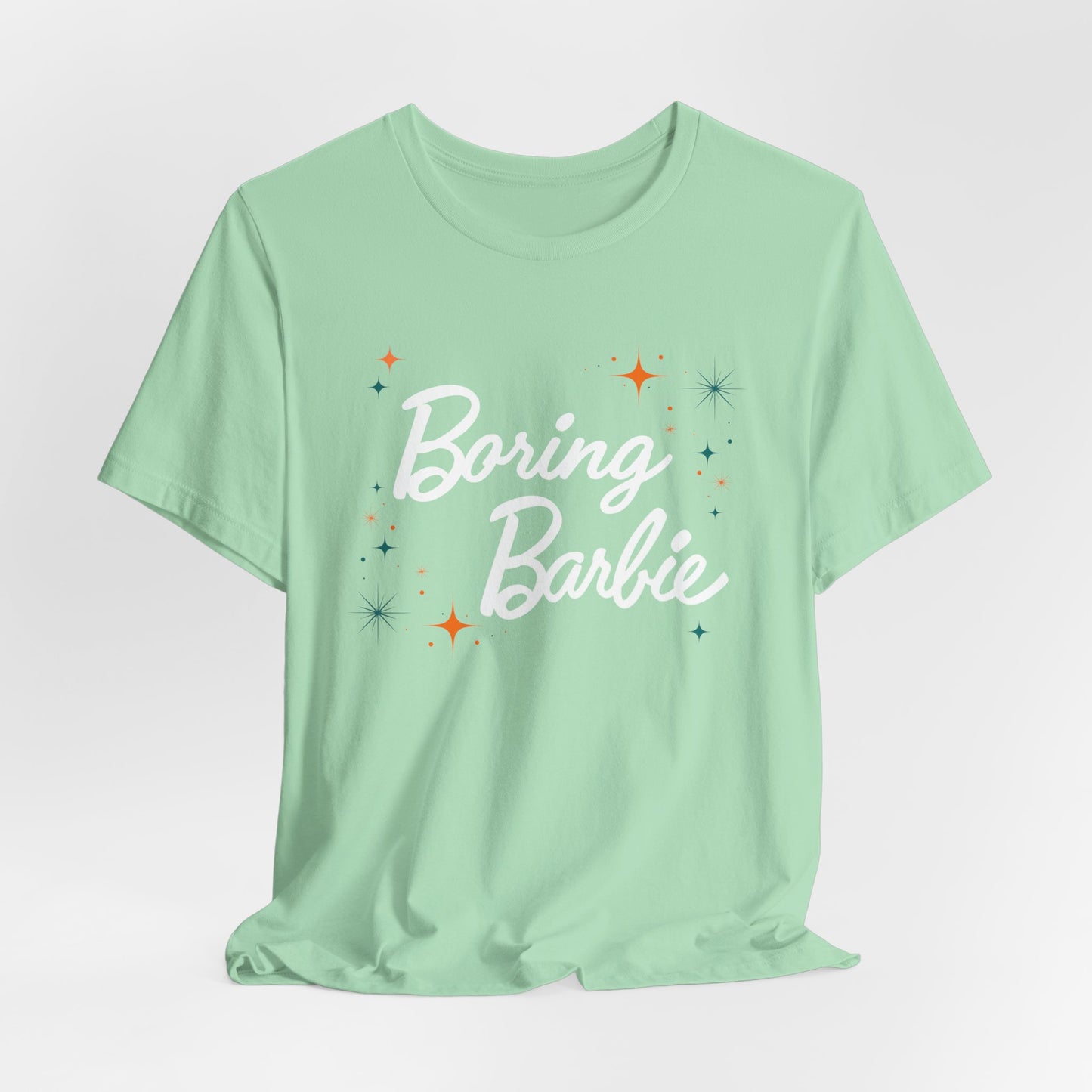 Boring B Orange and Teals Unisex Tee, Fun Casual Shirt, Gift for Fans, Summer Vibes, Statement Tee for Parties, Unique Fashion