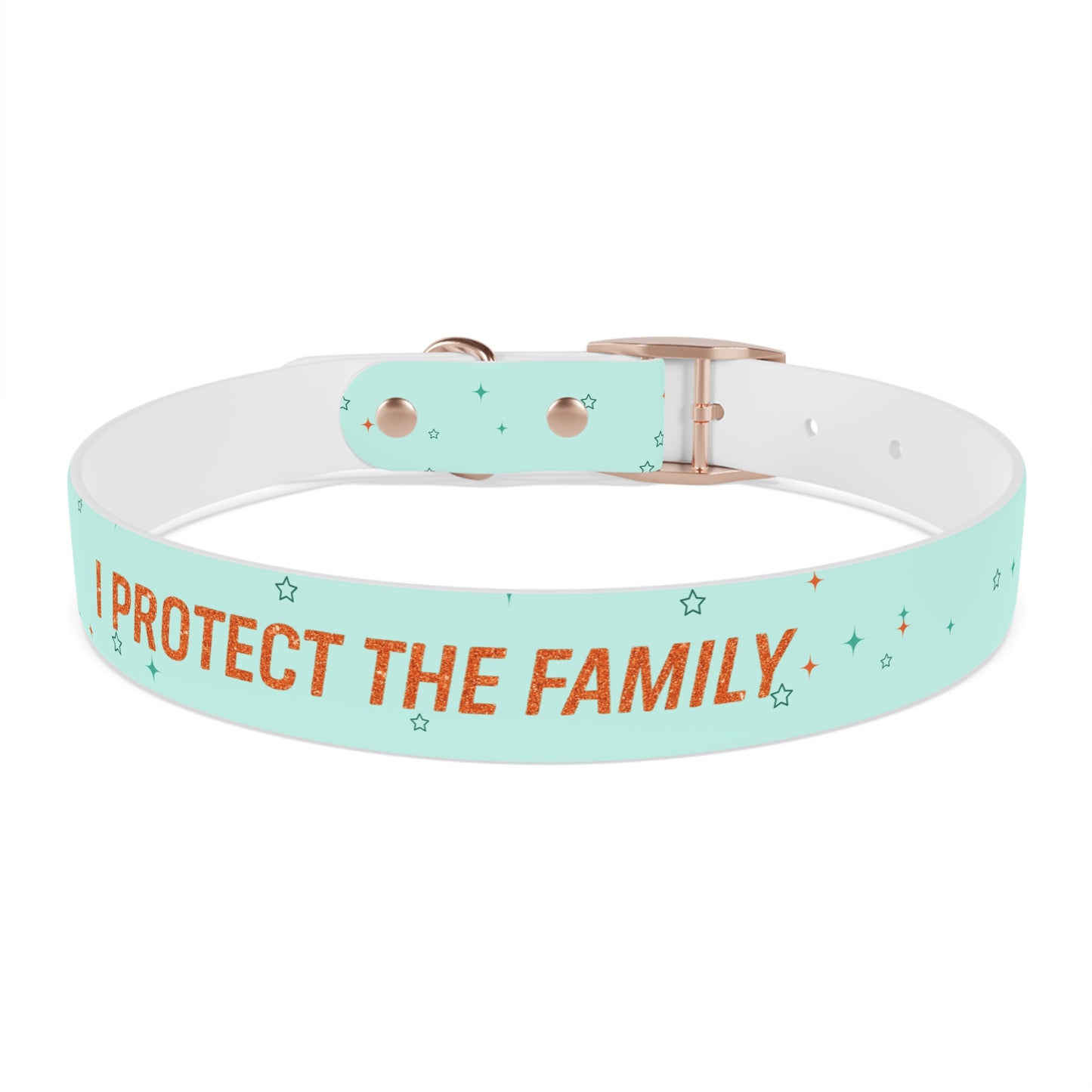 I PROTECT THE FAMILY Pet Collar, Stylish Pet Accessory, Personalized Dog Gear, Gift for Dog Lovers, Unique Pet Fashion