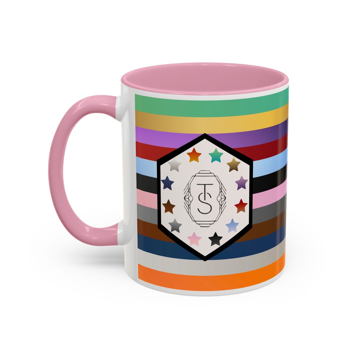 TAYpendence Day - Colorful Striped Coffee Mugs - Unique Gift for Coffee Lovers, Colorful Cups, Rainbow Mugs, Personalized Drinkware, Gift for Her