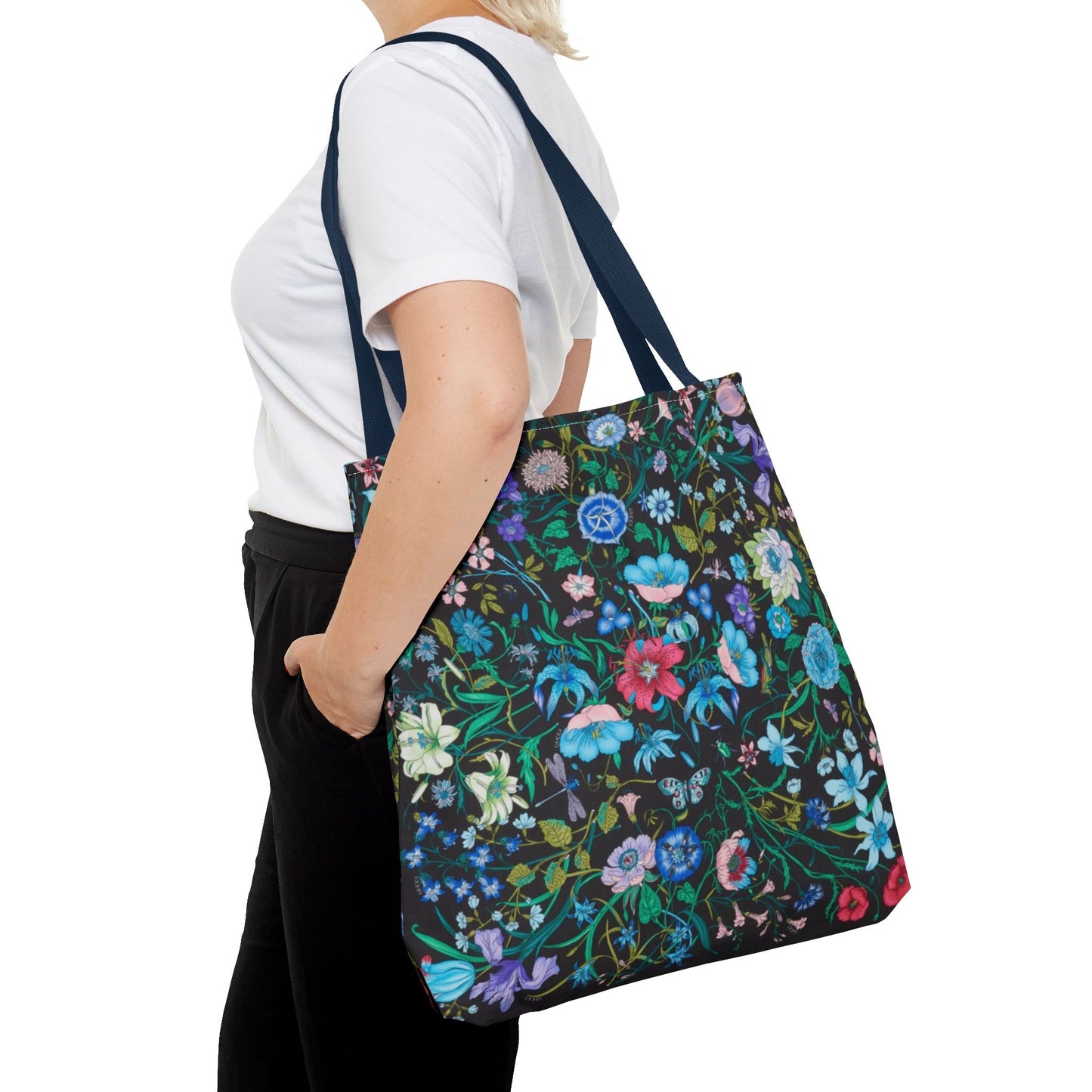 Vibrant Floral Tote Bag "Flora Inspired"- Stylish Reusable Shopping Bag for Eco-Friendly Living