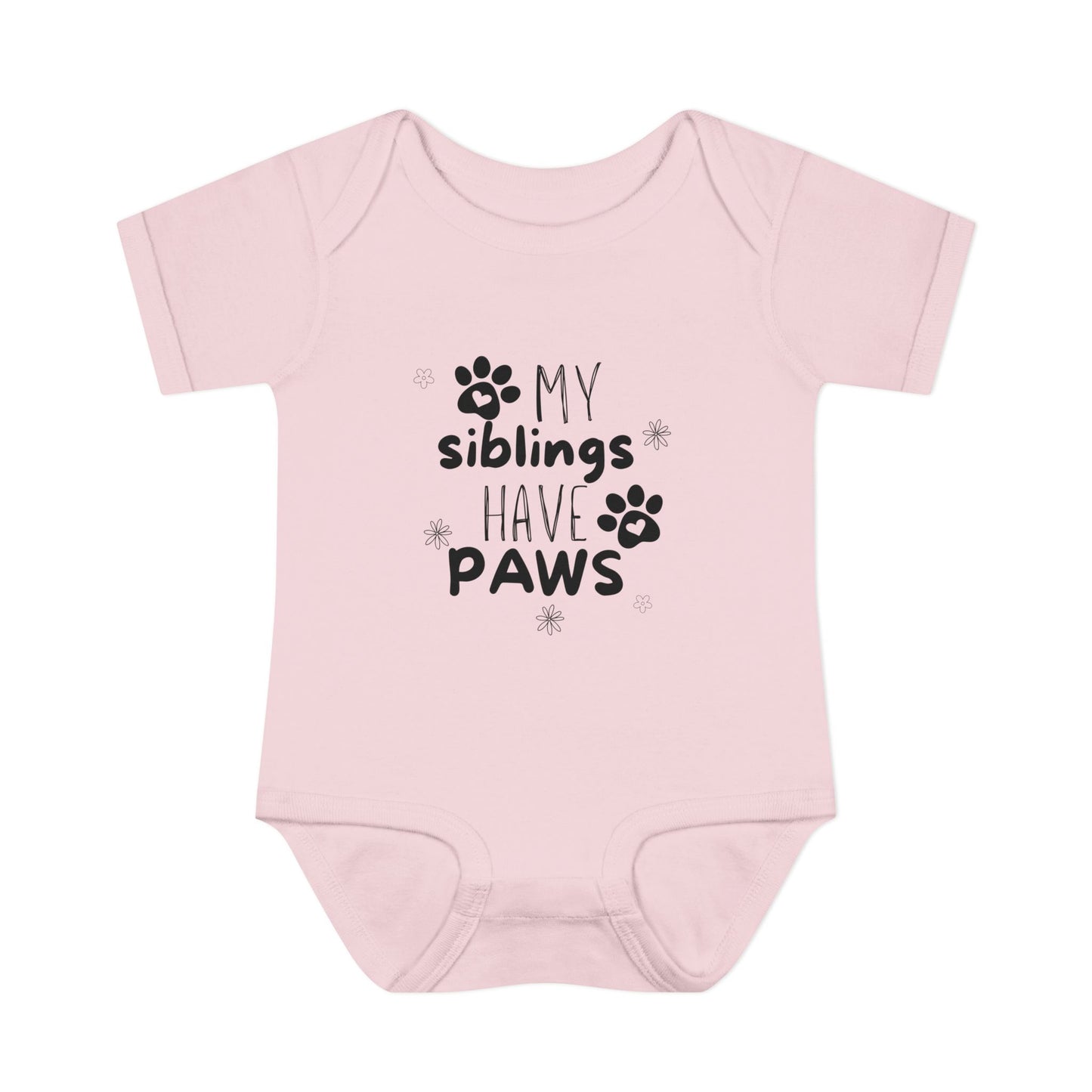 My siblings have paws Bodysuit, Cute Infant Onesie, Pet Lovers Baby Outfit, Baby Shower Gift, Adorable Newborn Clothes