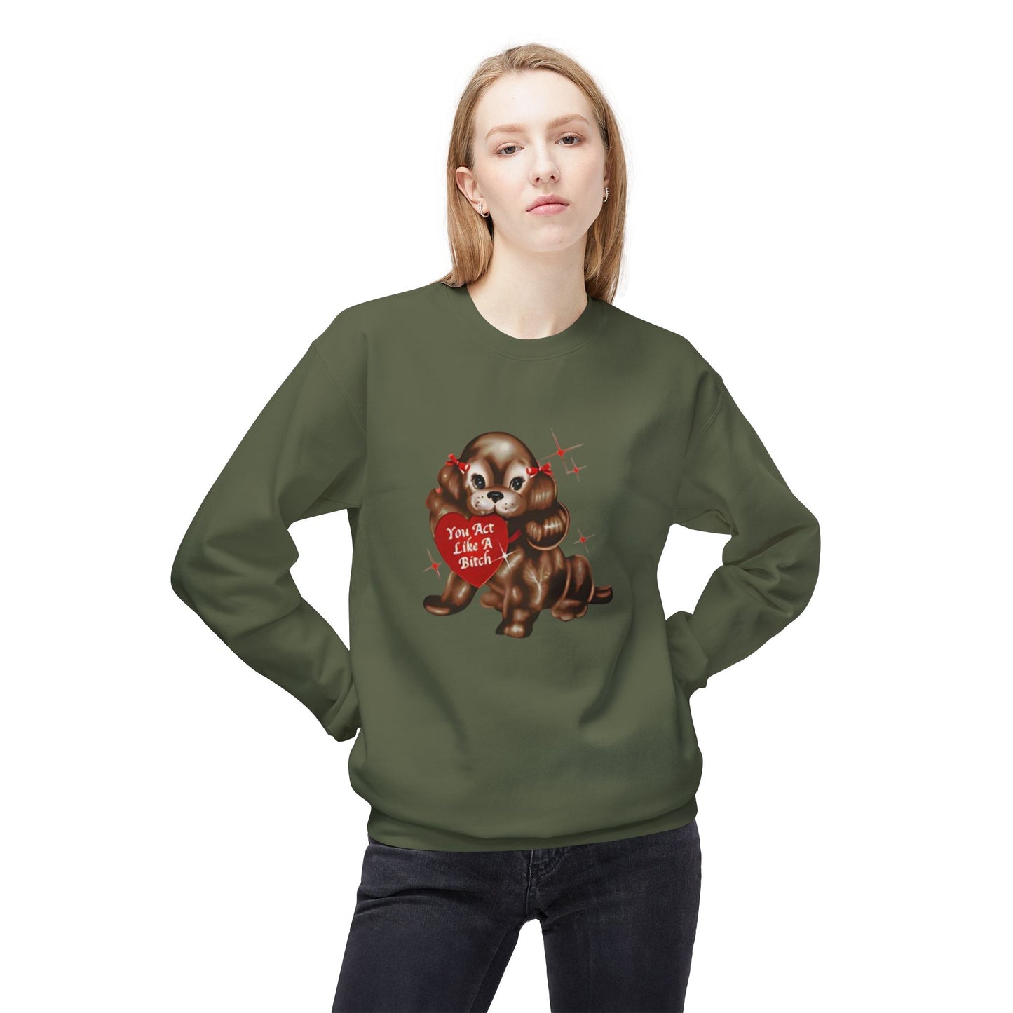 like a bitch sabrina - short n' sweet - Unisex Midweight Softstyle Fleece Crewneck Sweatshirt
