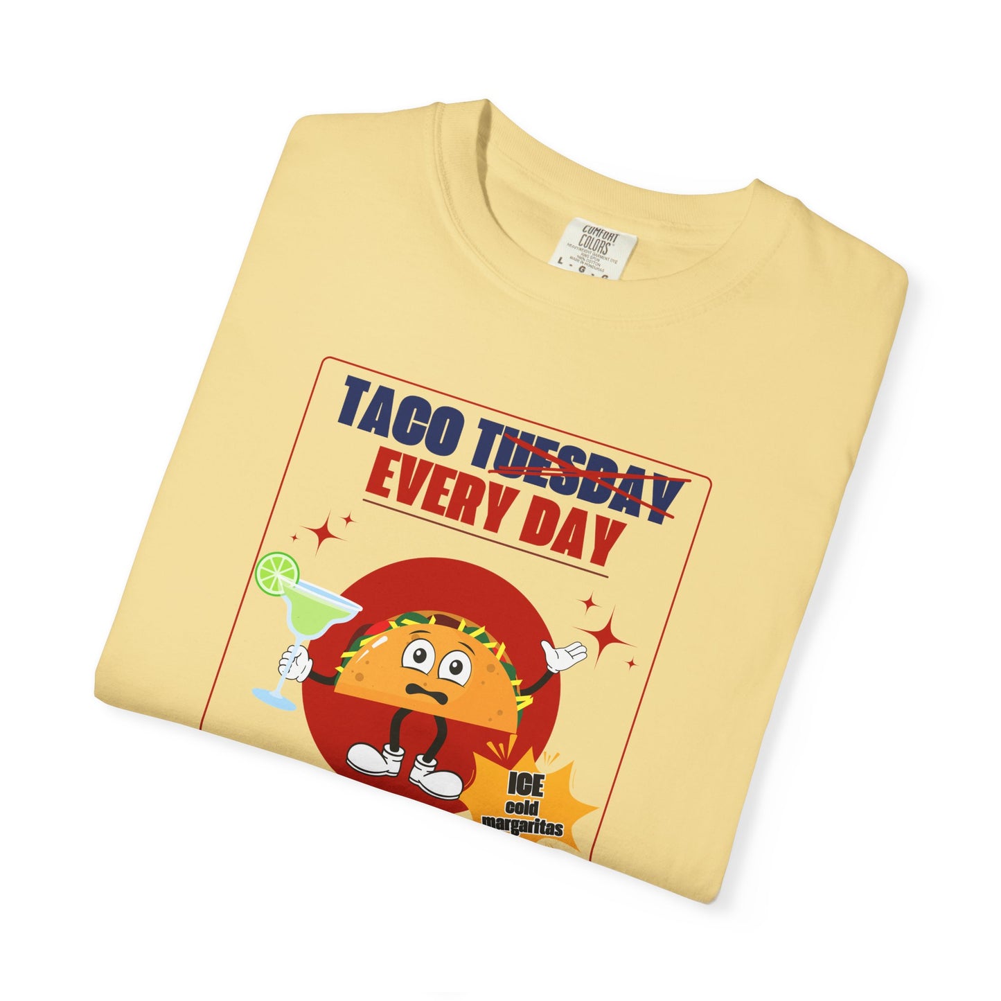 Taco Tuesday Trump Comfort Colors T-Shirt, Fun Graphic Tee, Unisex Casual Wear, Gift for Food Lovers, Everyday Apparel