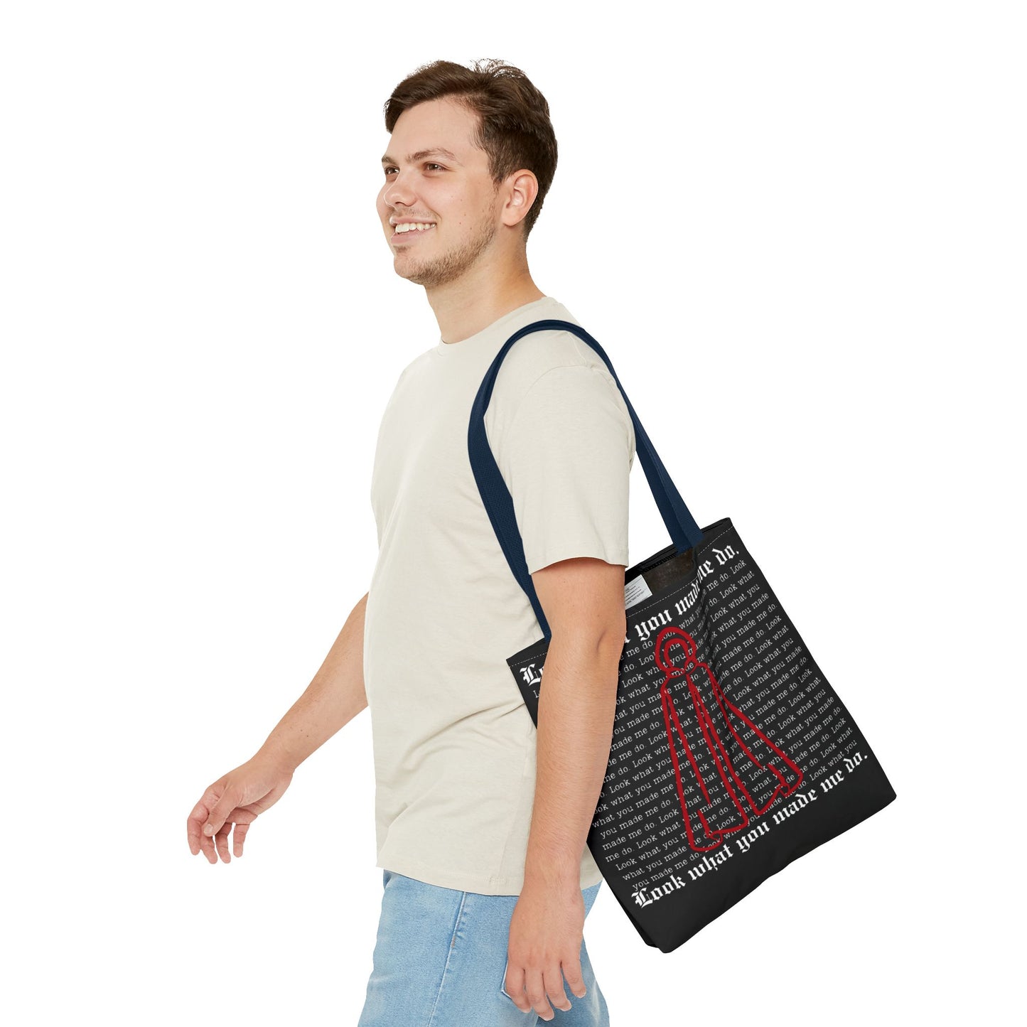 Stylish Tote Bag with 'Look What You Made Me Do' Handmaid's Design | Reusable Shopping Bag, Gift for Music Lovers, Casual Bag, Trendy Accessory