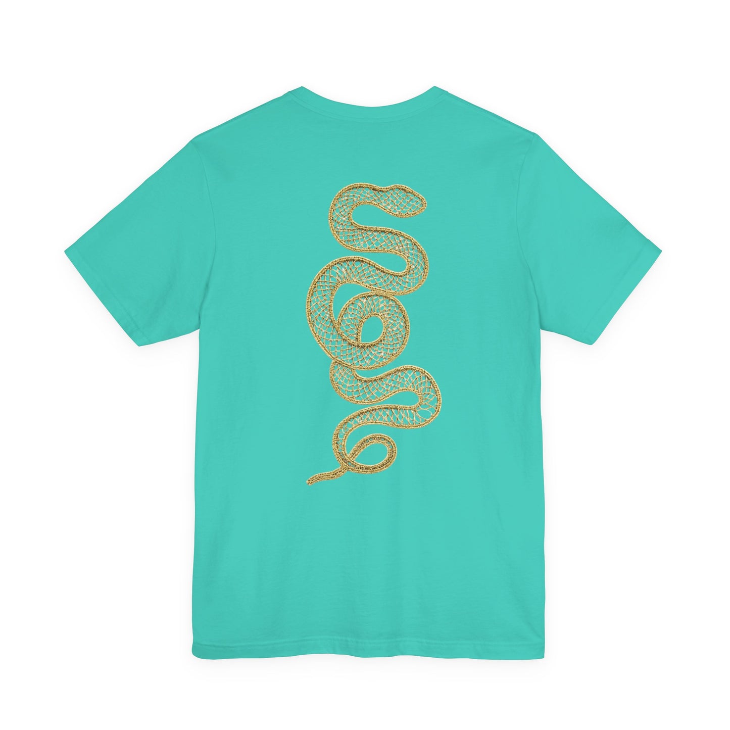 Gold Snake Graphic Tee - Island Breeze