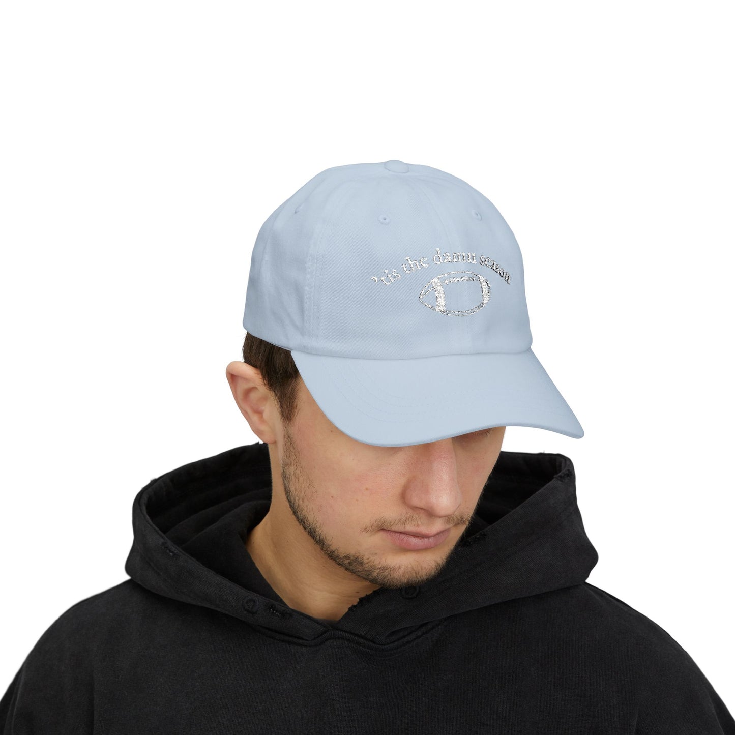 Football Dad Cap – “’Tis the Damn Season” Embroidered Classic Dad Hat