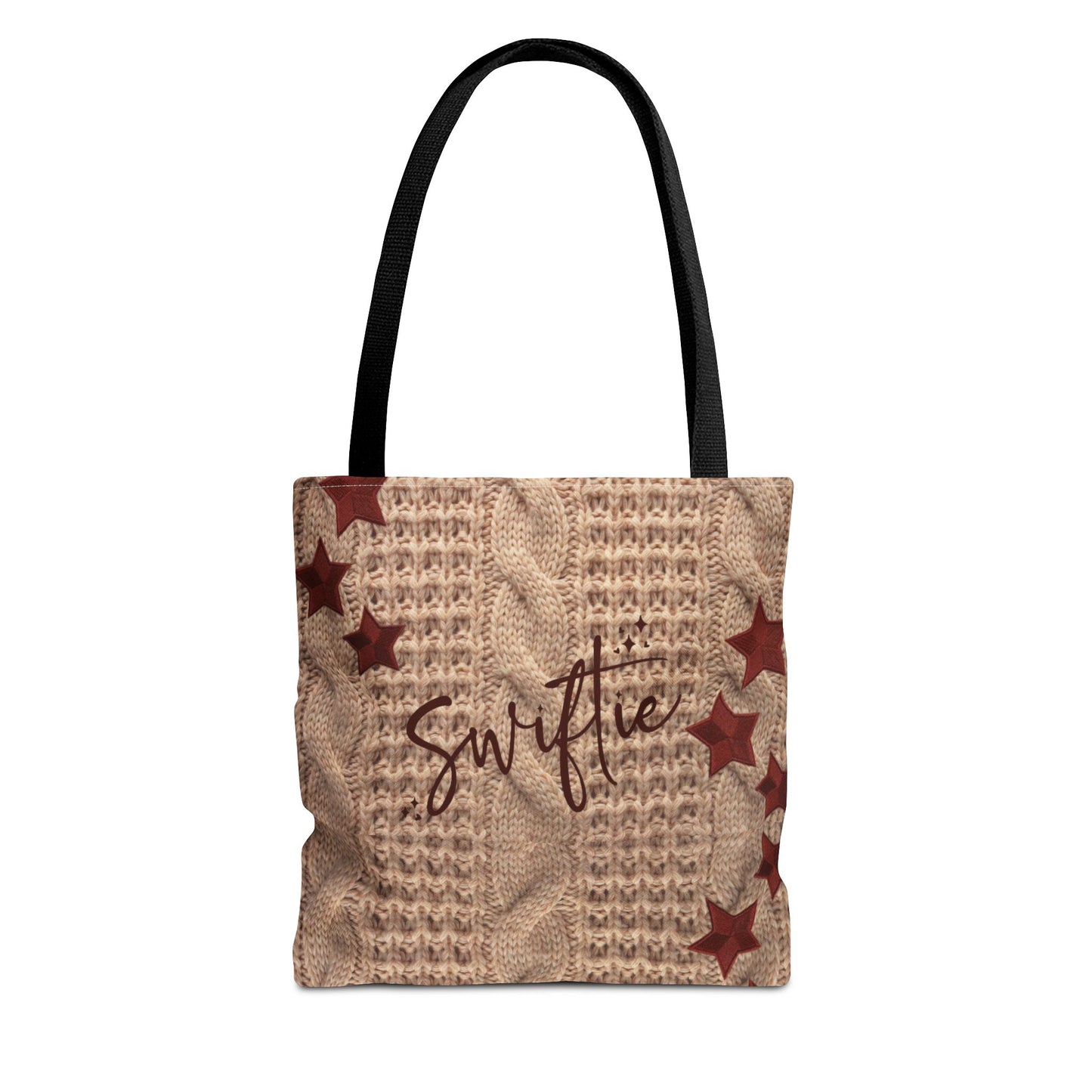 Swiftie Red Holiday Cardigan Inspired Tote Bag