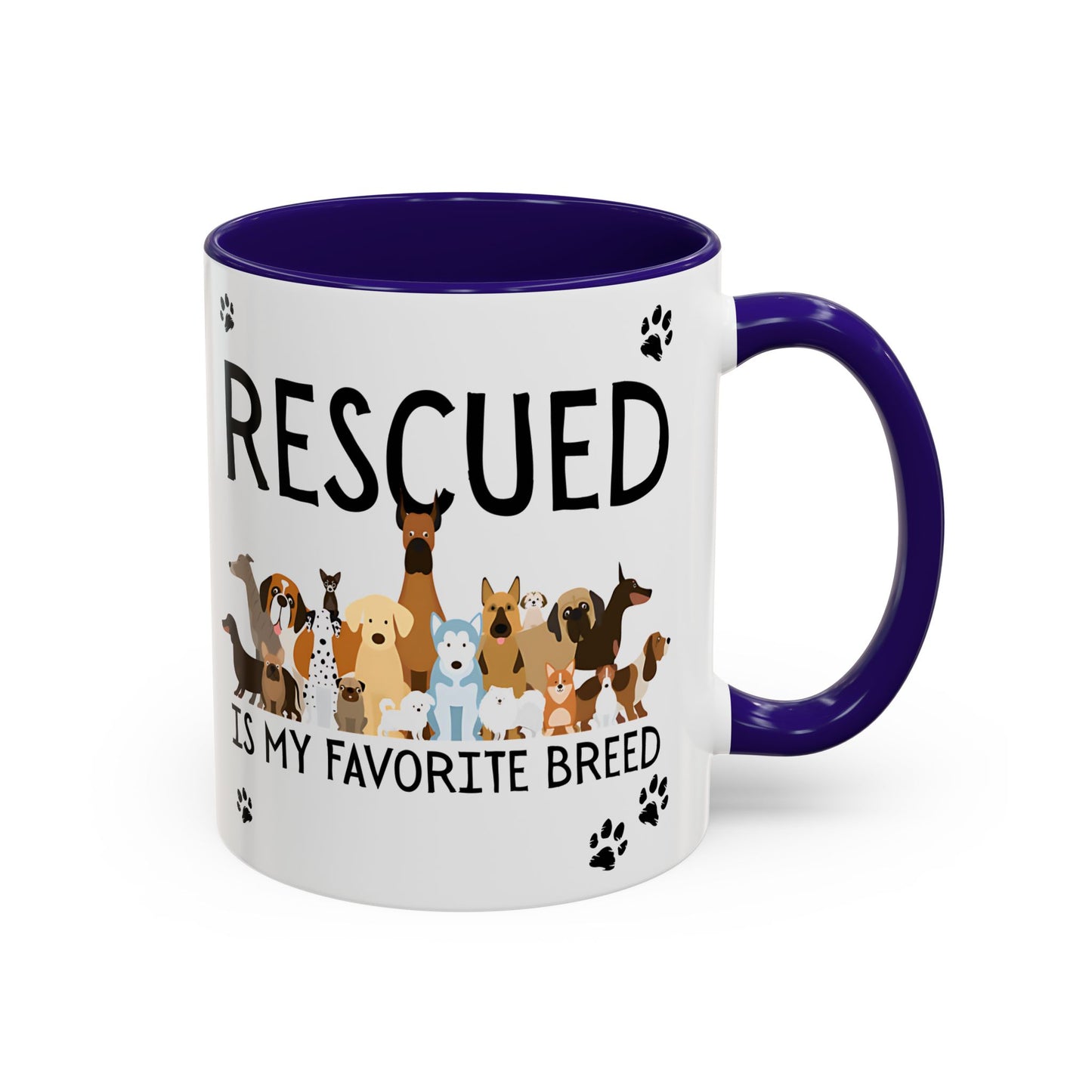 Colorful Dog Rescue Mugs - Perfect for Pet Lovers, Gift for Animal Advocates, 11oz