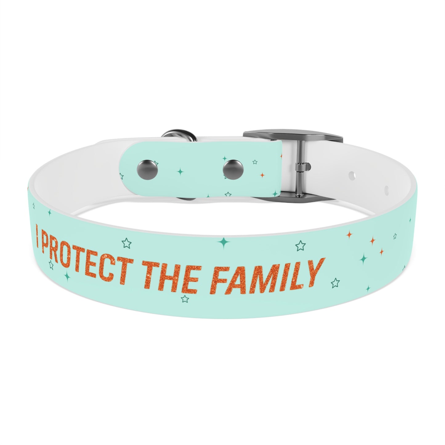 I PROTECT THE FAMILY Pet Collar, Stylish Pet Accessory, Personalized Dog Gear, Gift for Dog Lovers, Unique Pet Fashion